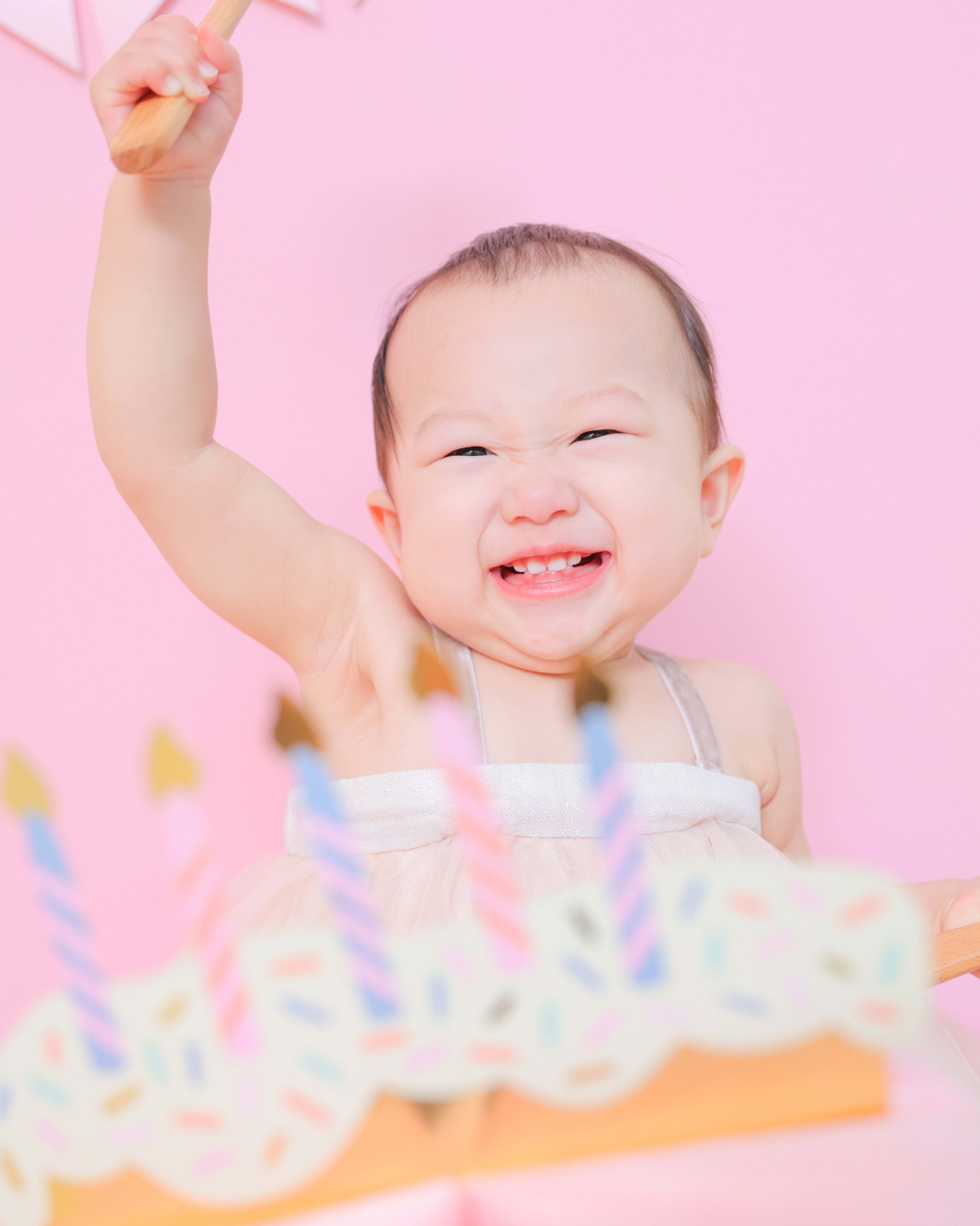 1歳女の子　1歳誕生日