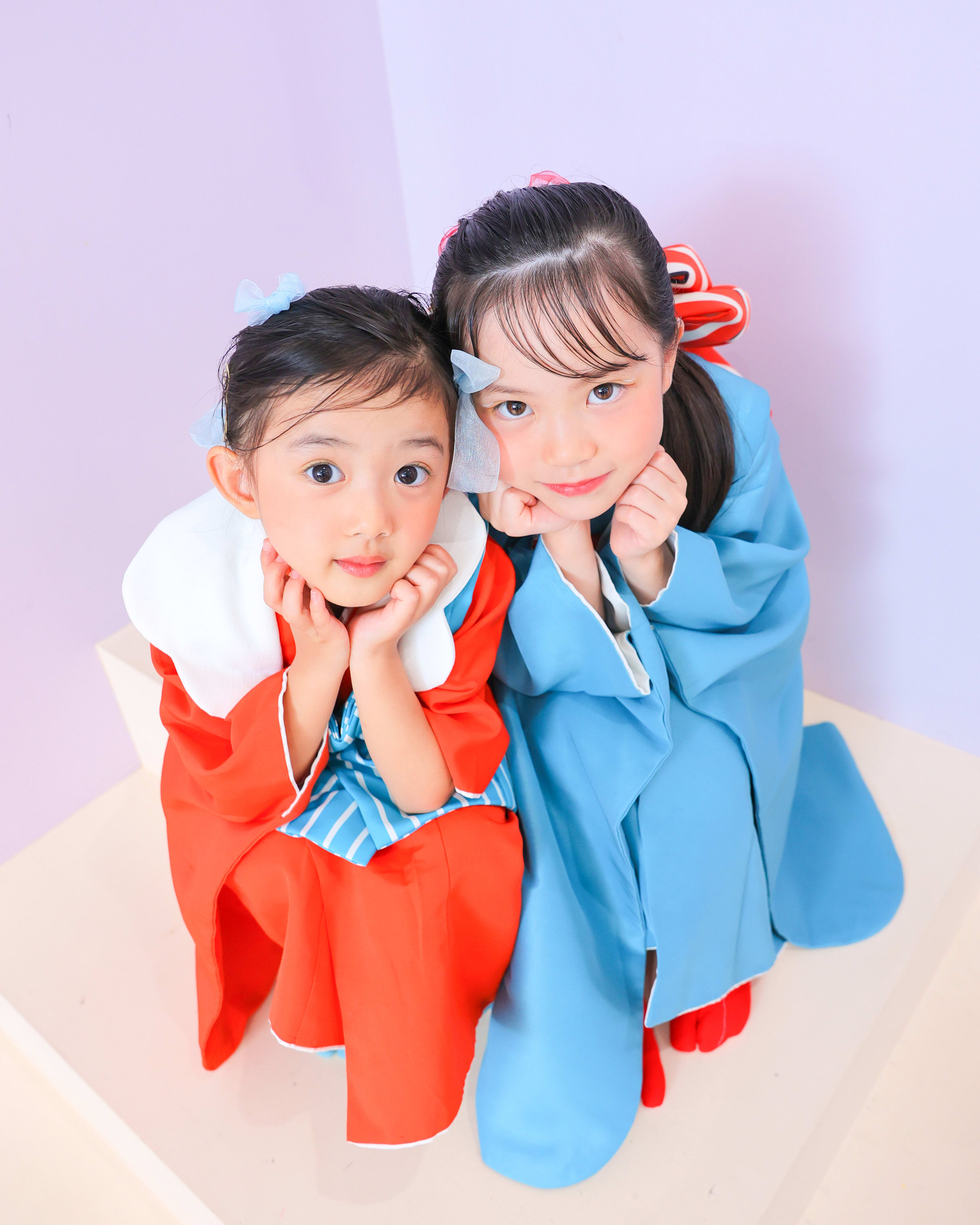 3歳女の子 7歳女の子　姉妹　753 七五三