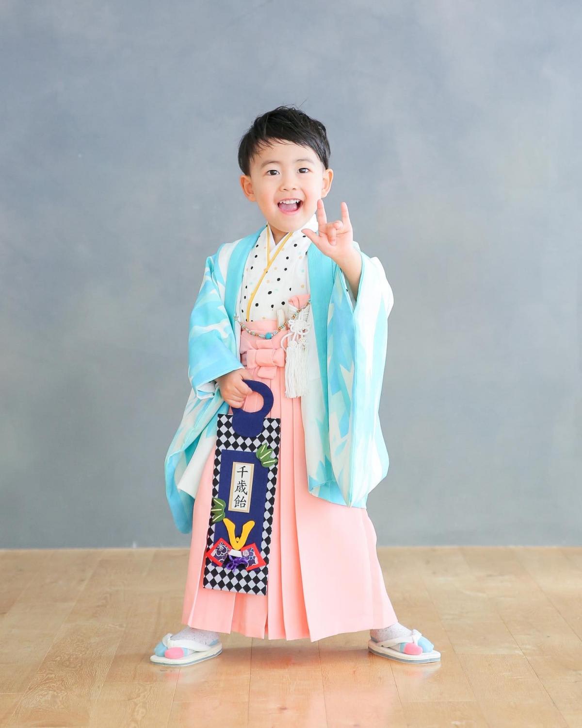 七五三　記念写真　男の子　キッズフォトハウス　HAPISTA