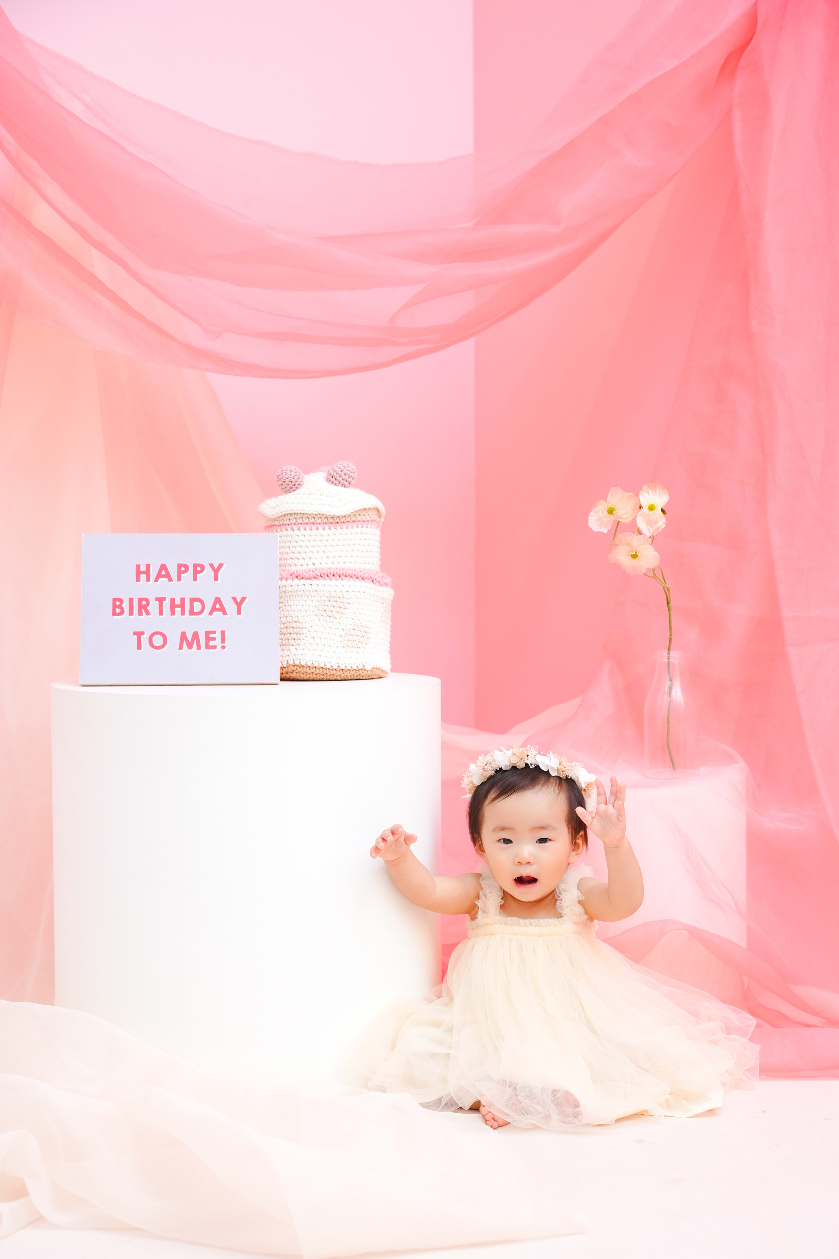 1歳女の子　1歳誕生日