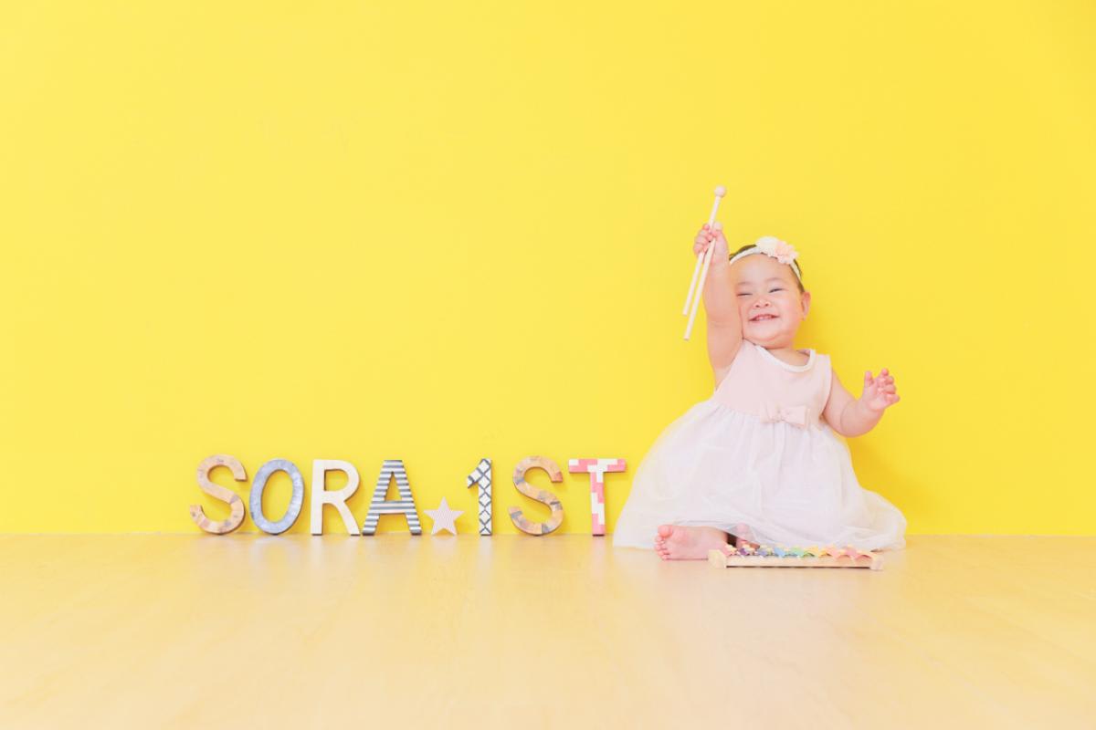 お誕生日　バースデー　ベビー　赤ちゃん　キッズ写真 　HAPISTA