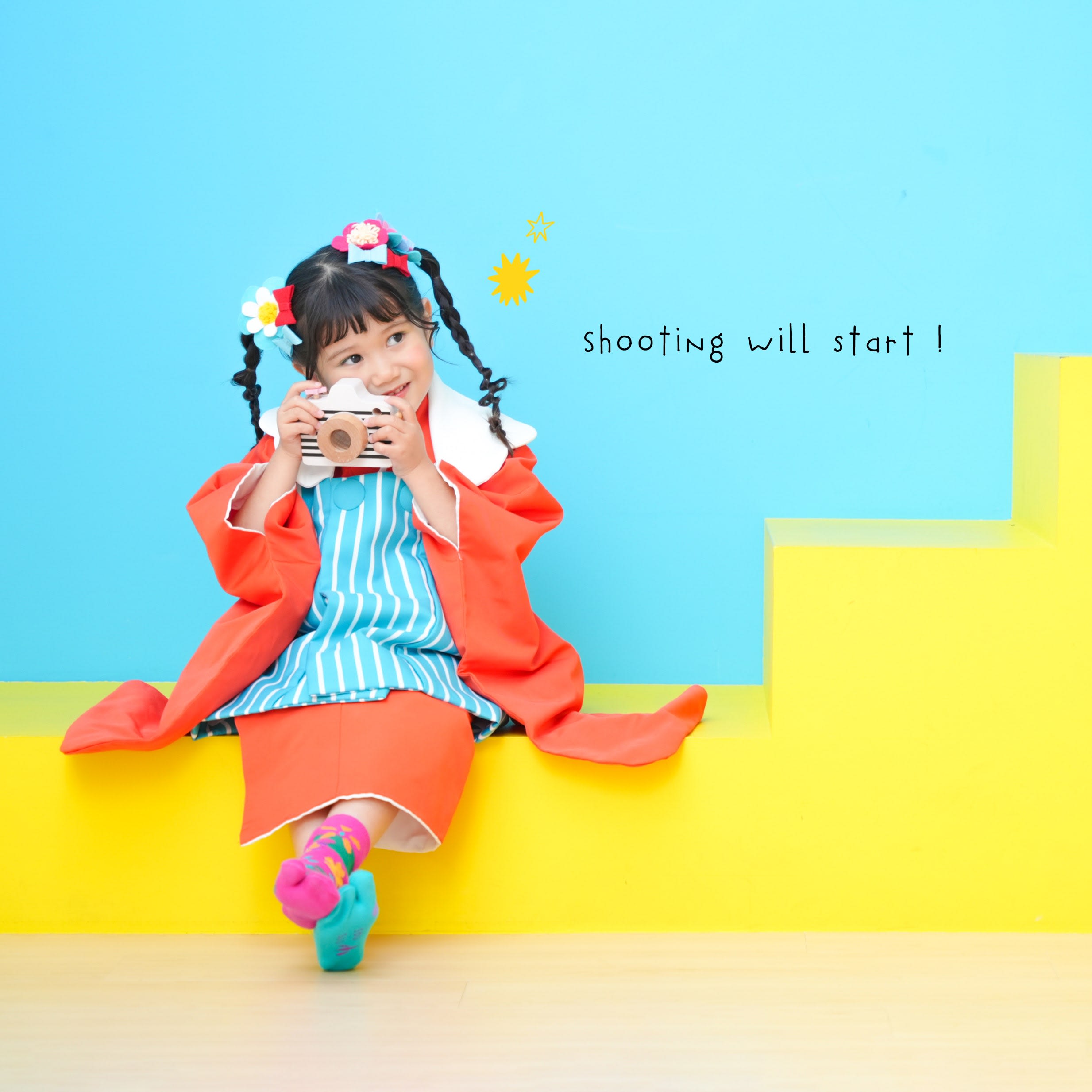 七五三　3歳　女の子　着物