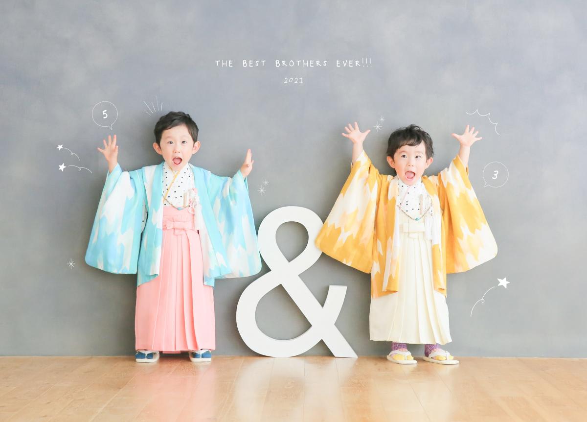 七五三　記念写真　男の子　キッズフォトハウス　HAPISTA