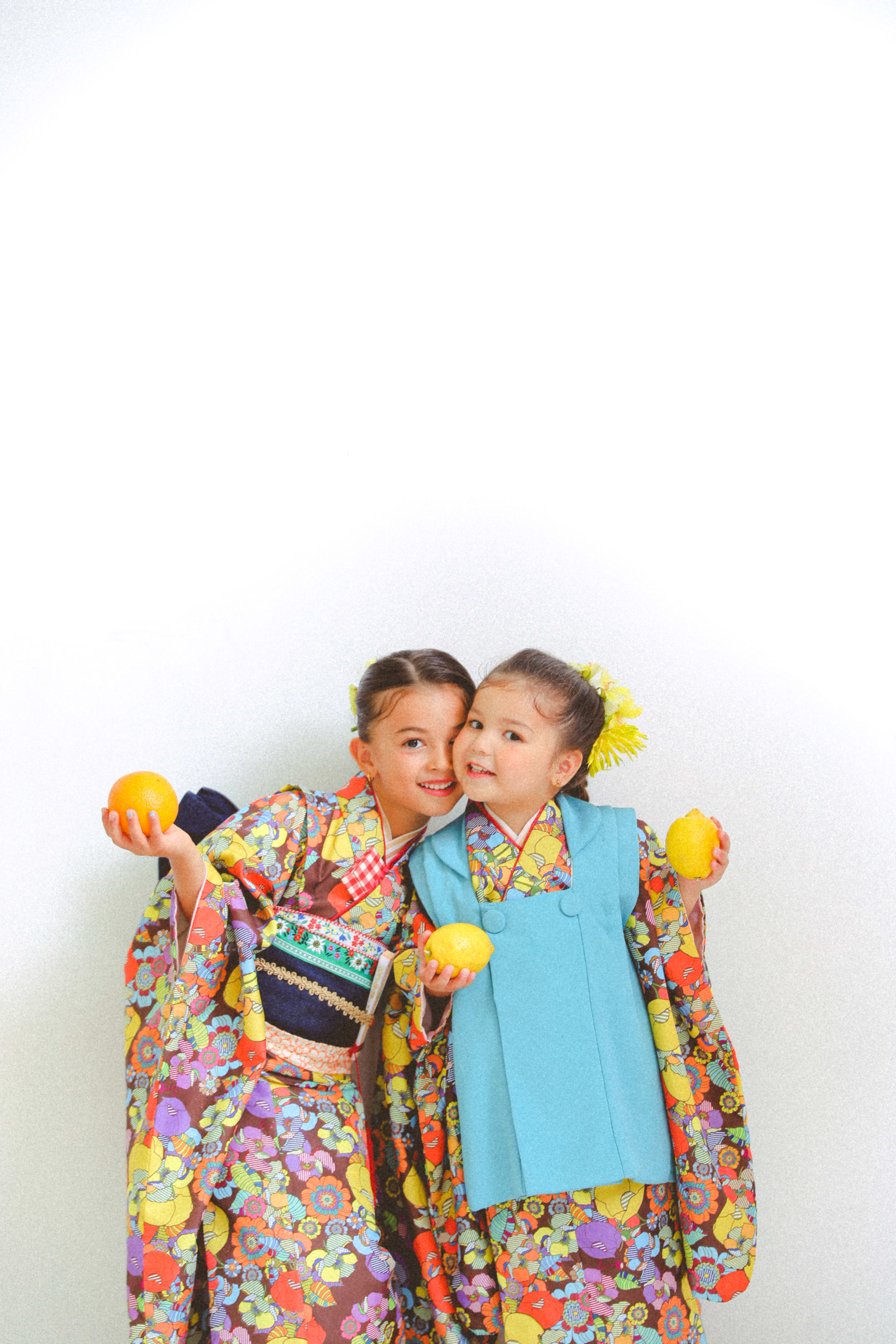 七五三前撮り　３兄弟　世田谷区　オリジナル着物　キッズヘアメイク