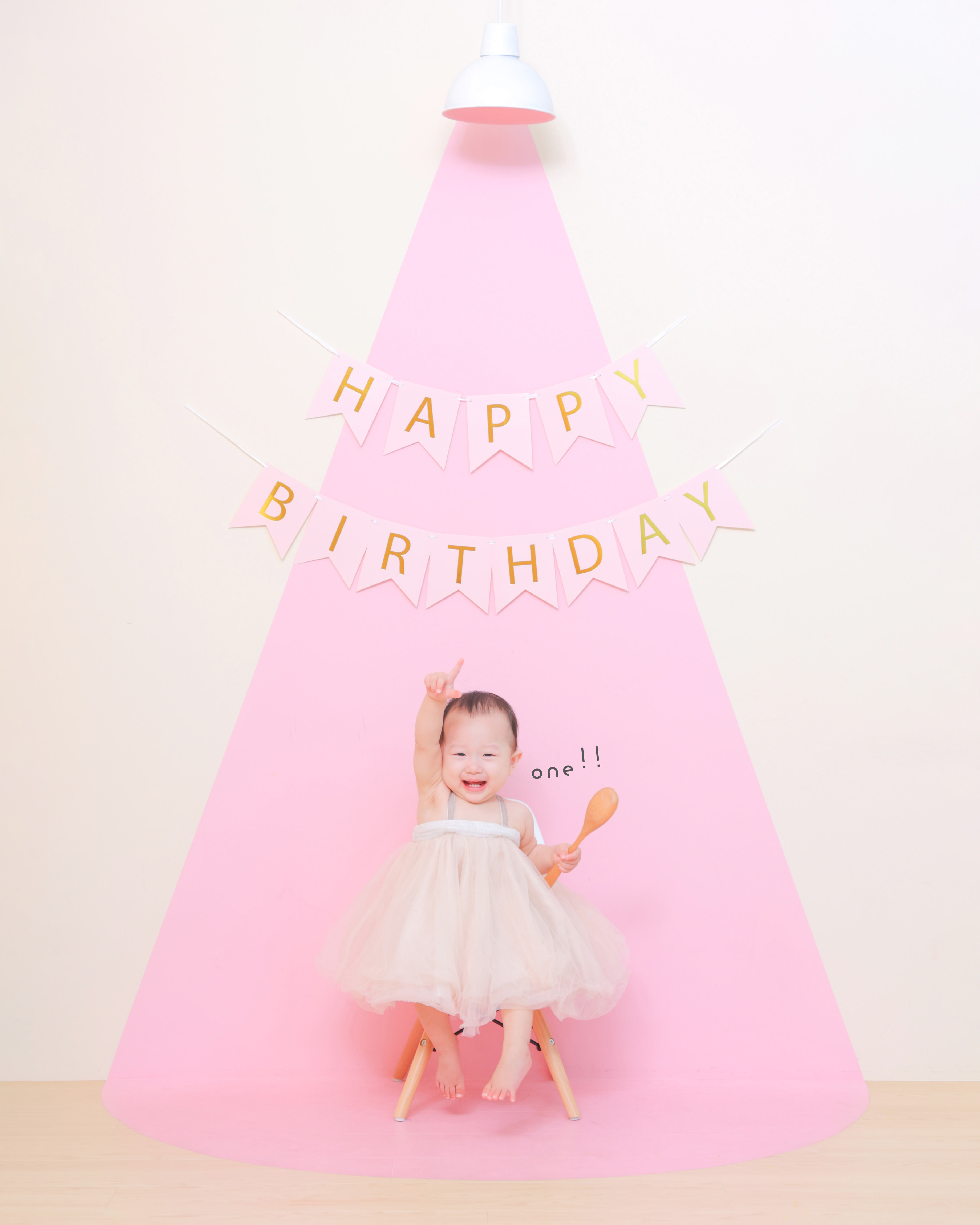 1歳女の子　1歳誕生日