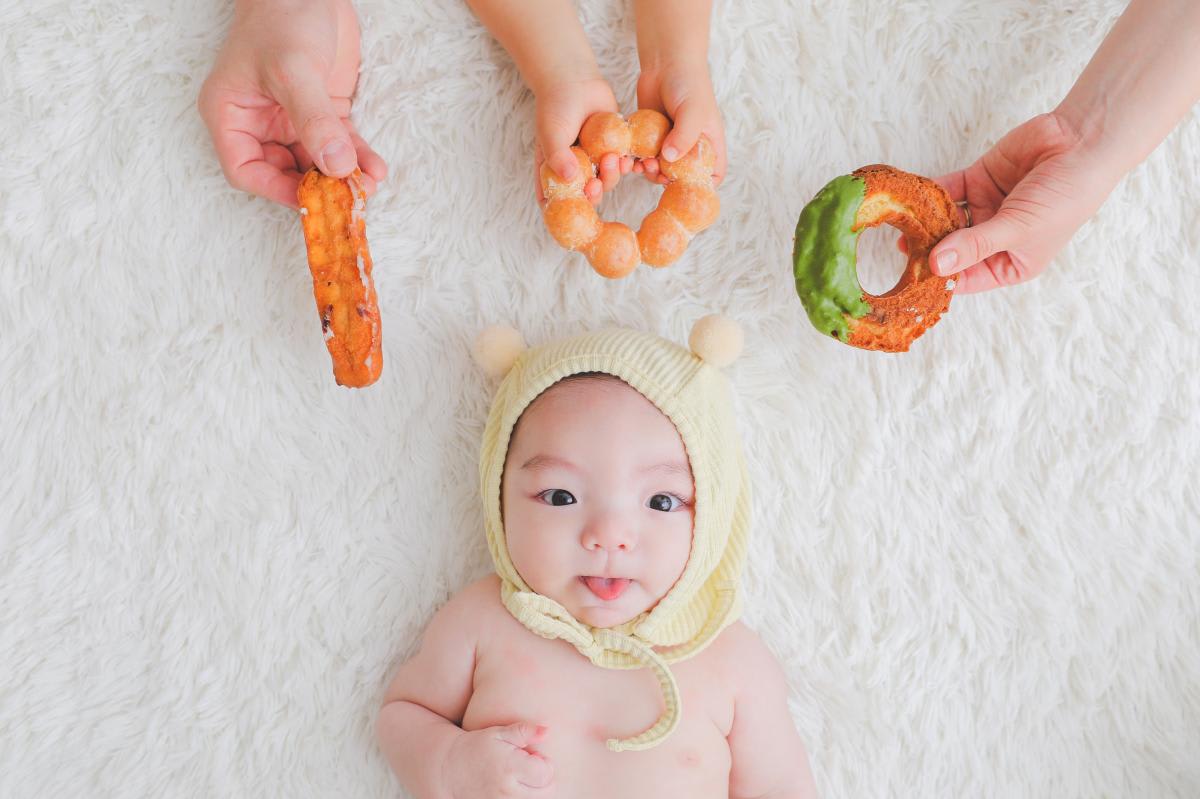 ベビーフォト　赤ちゃん　100日記念日　キッズフォトスタジオ　HAPISTA