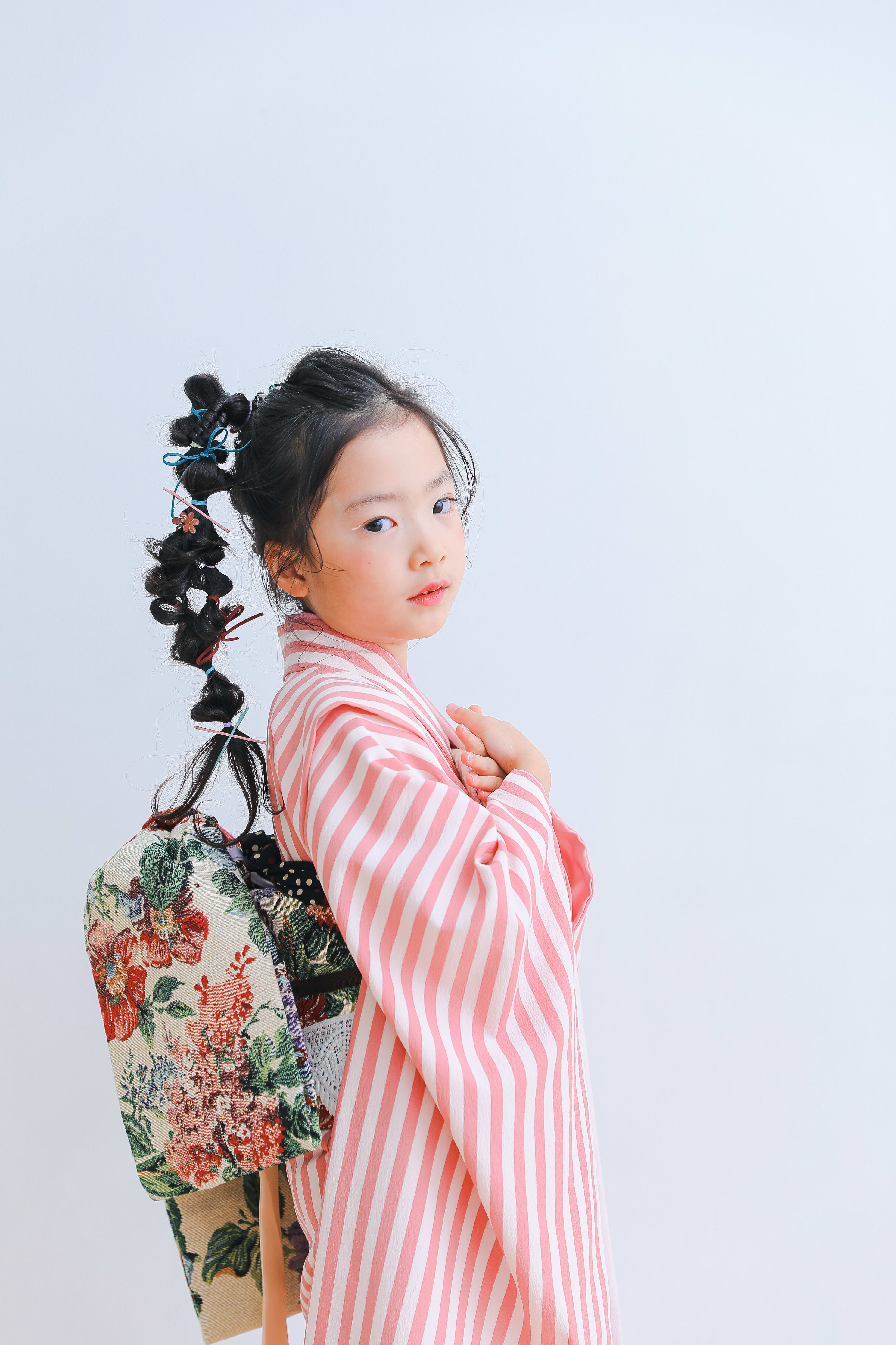 七五三　記念写真　7才女の子　キッズフォトハウス　HAPISTA