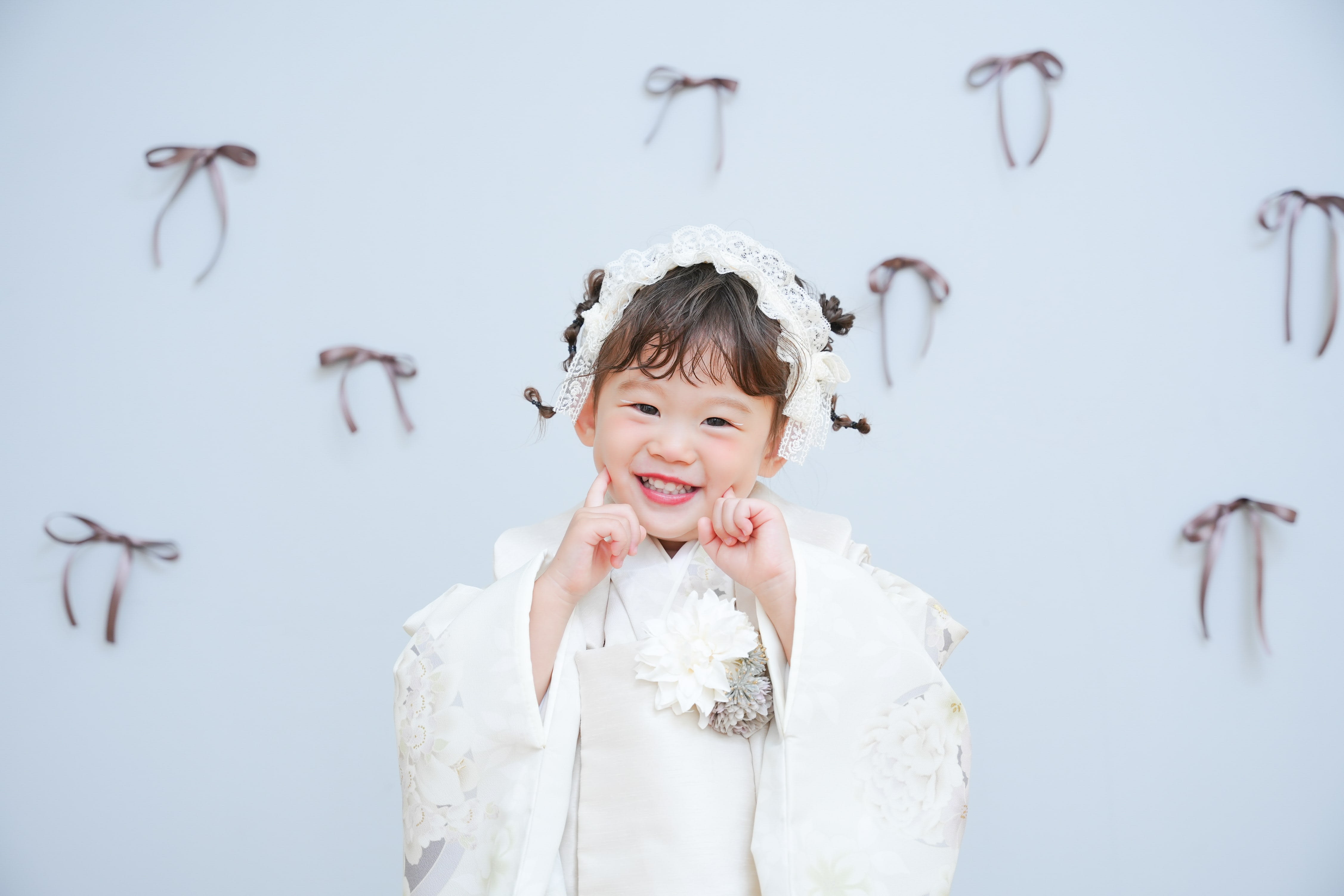 七五三　3歳　女の子　着物