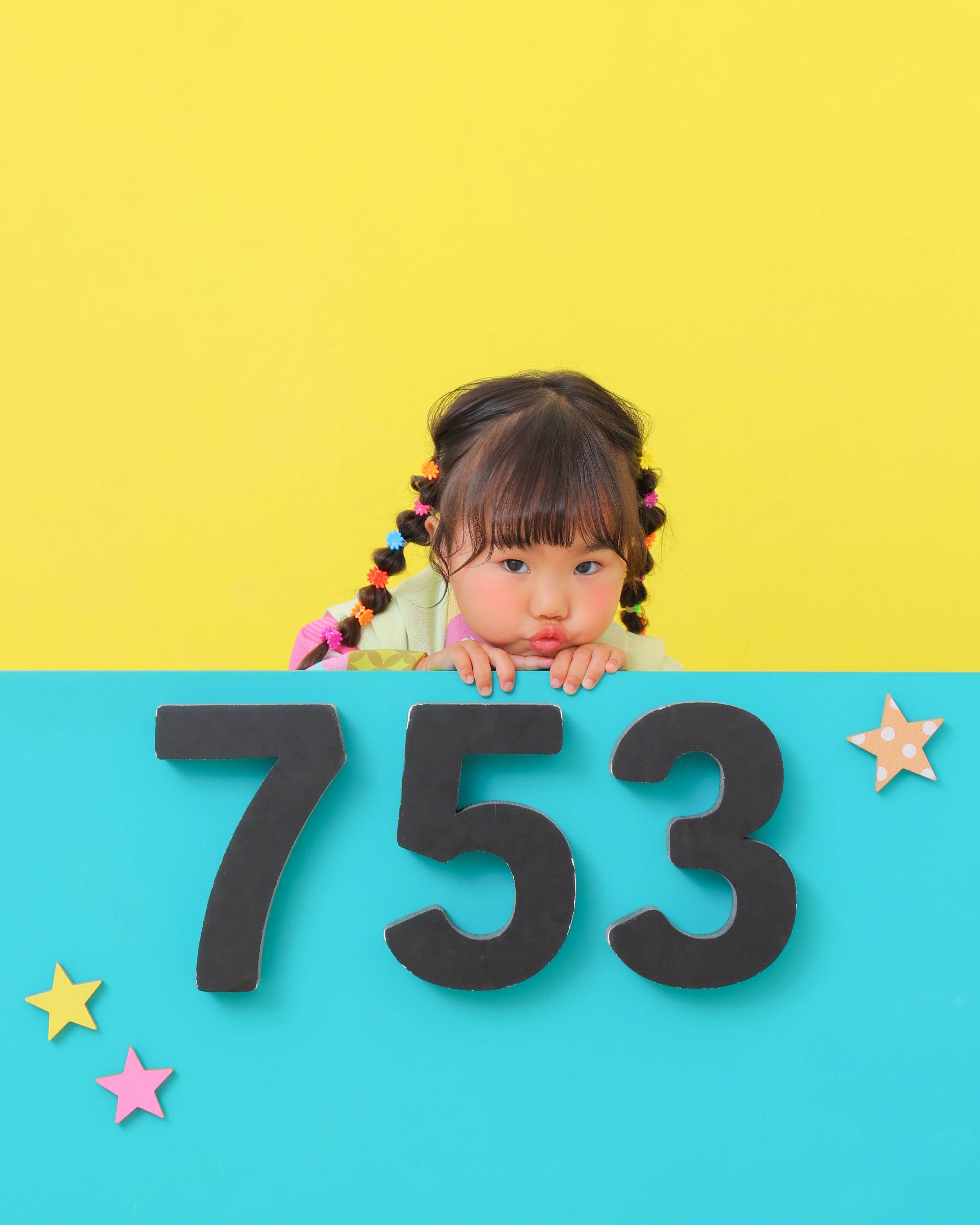 七五三　七五三撮影　753　753撮影　3歳女の子　キッズフォトスタジオ　大阪フォトスタジオ