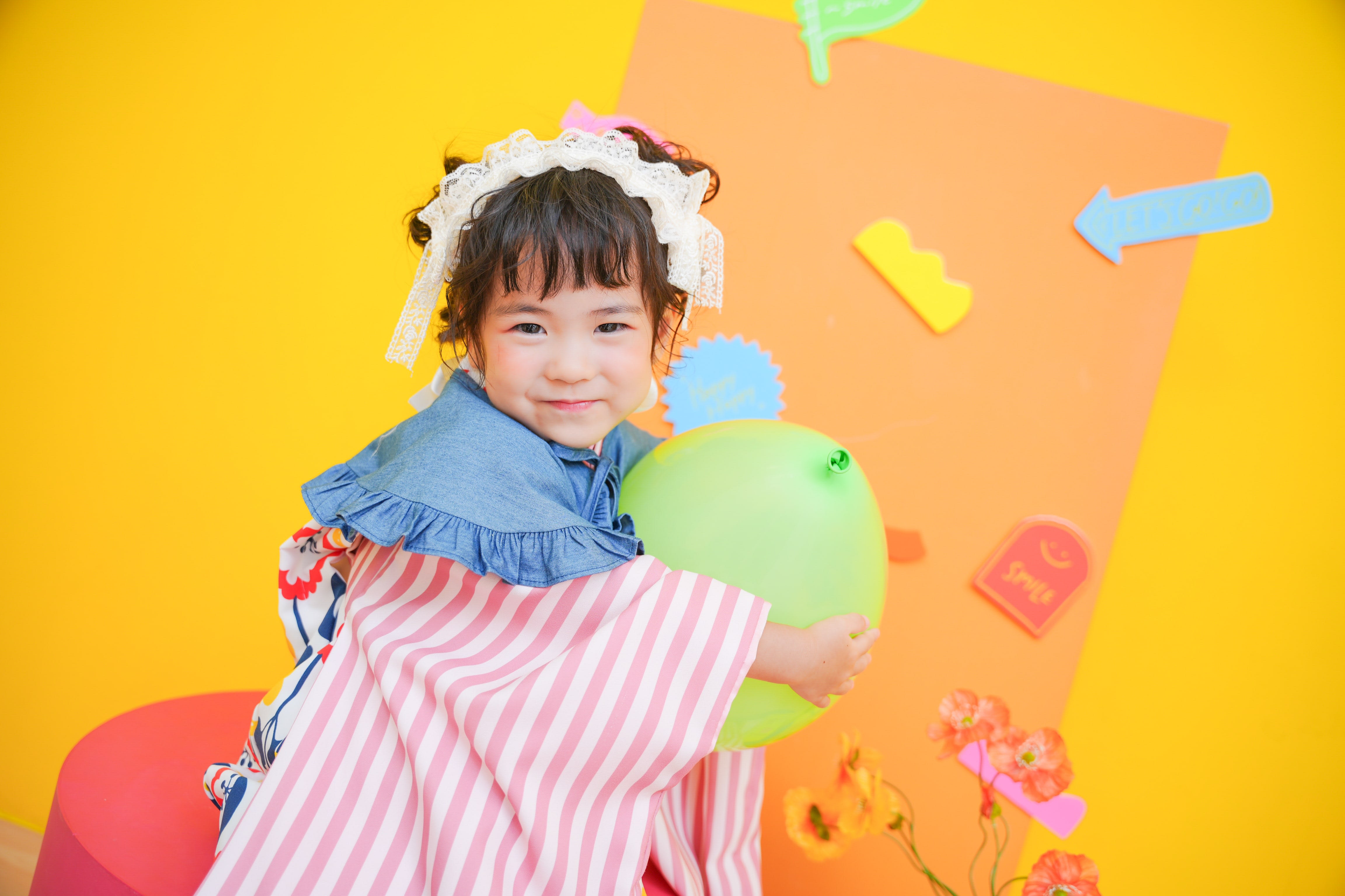 七五三　3歳　女の子　着物