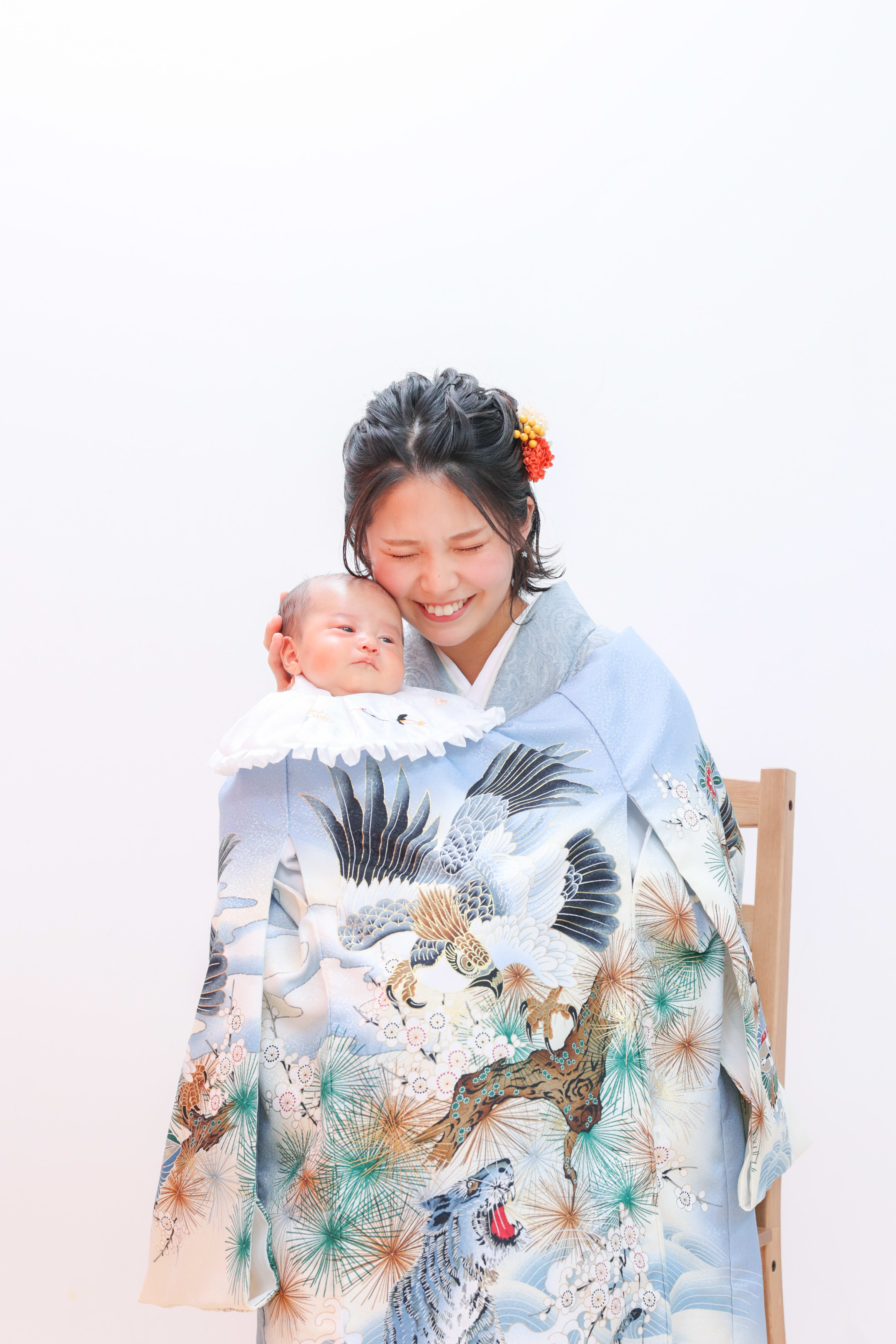お宮参り　ベビーフォト　記念写真　赤ちゃん　家族写真　ママ　キッズ写真　ハピスタ