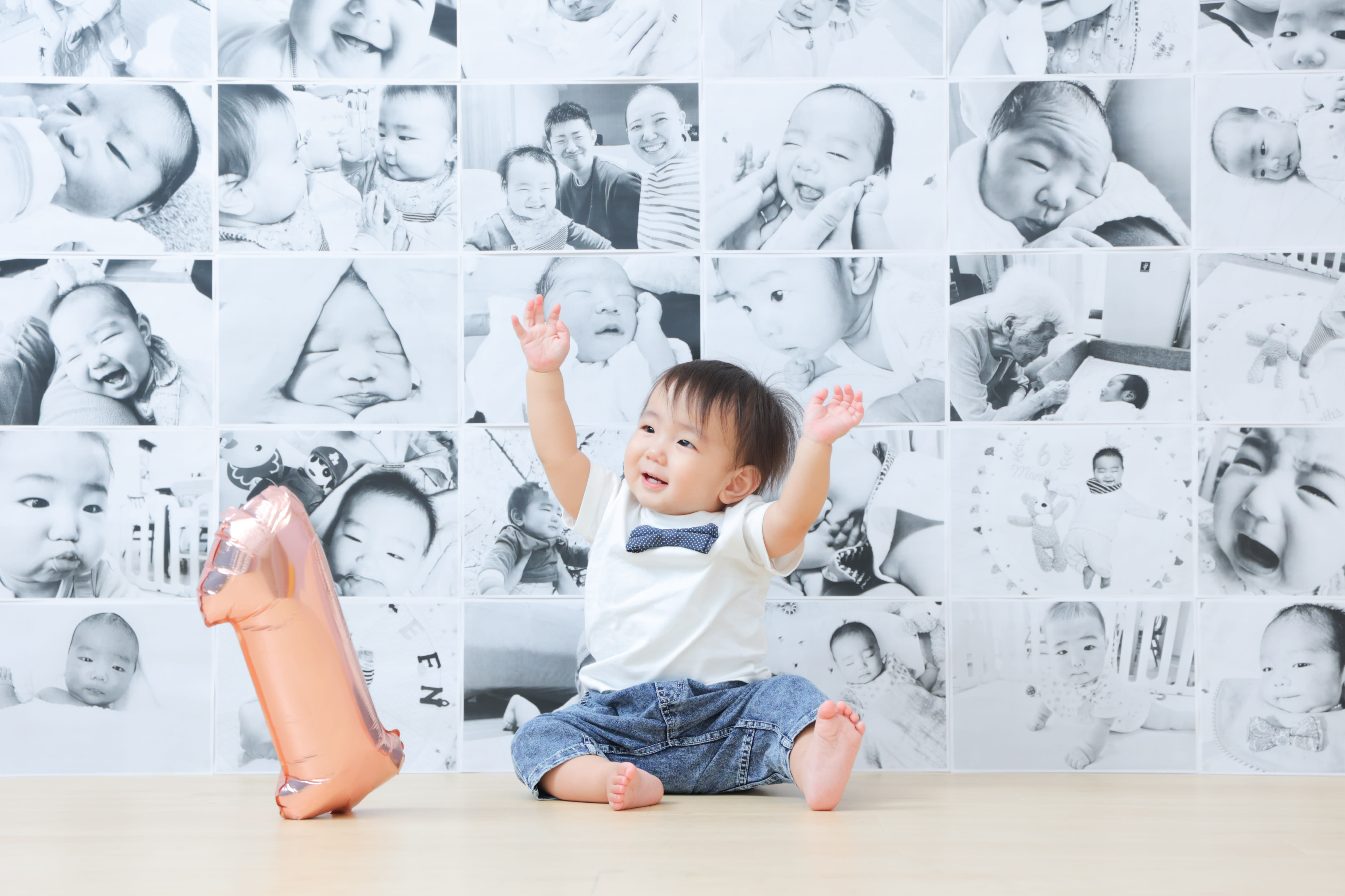 1歳男の子　1歳誕生日