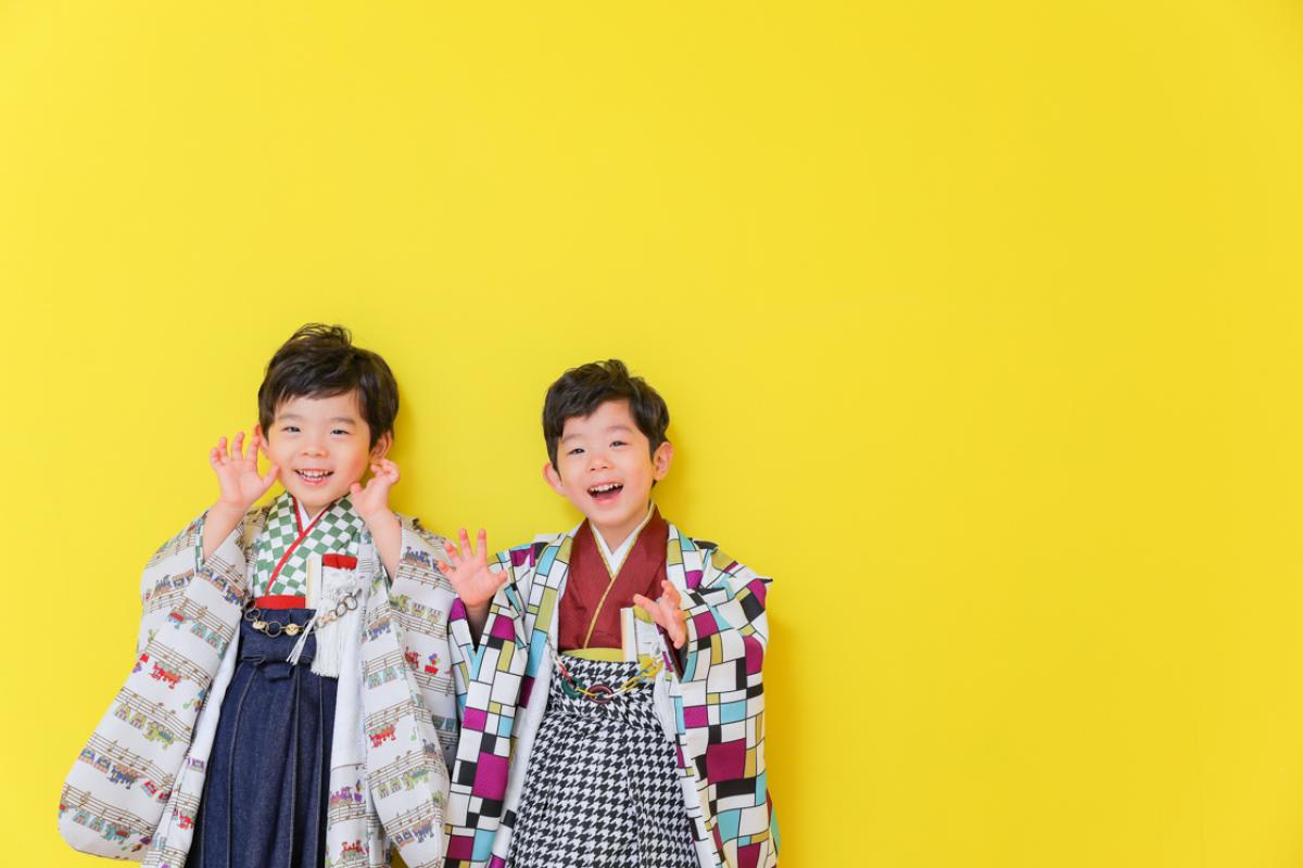 七五三　記念写真　男の子　キッズフォトハウス　HAPISTA