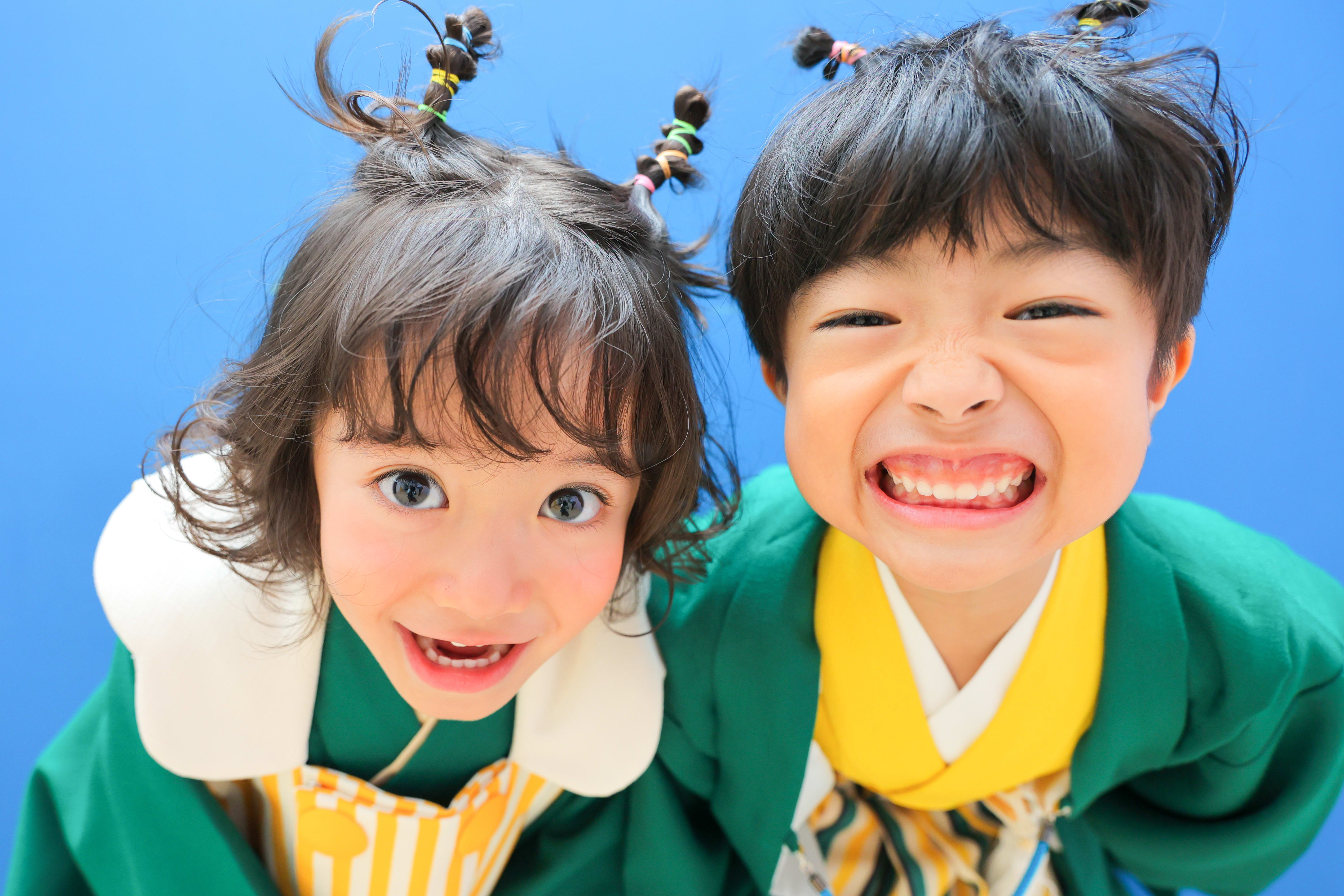 3歳女の子 5歳男の子　兄弟　753 七五三