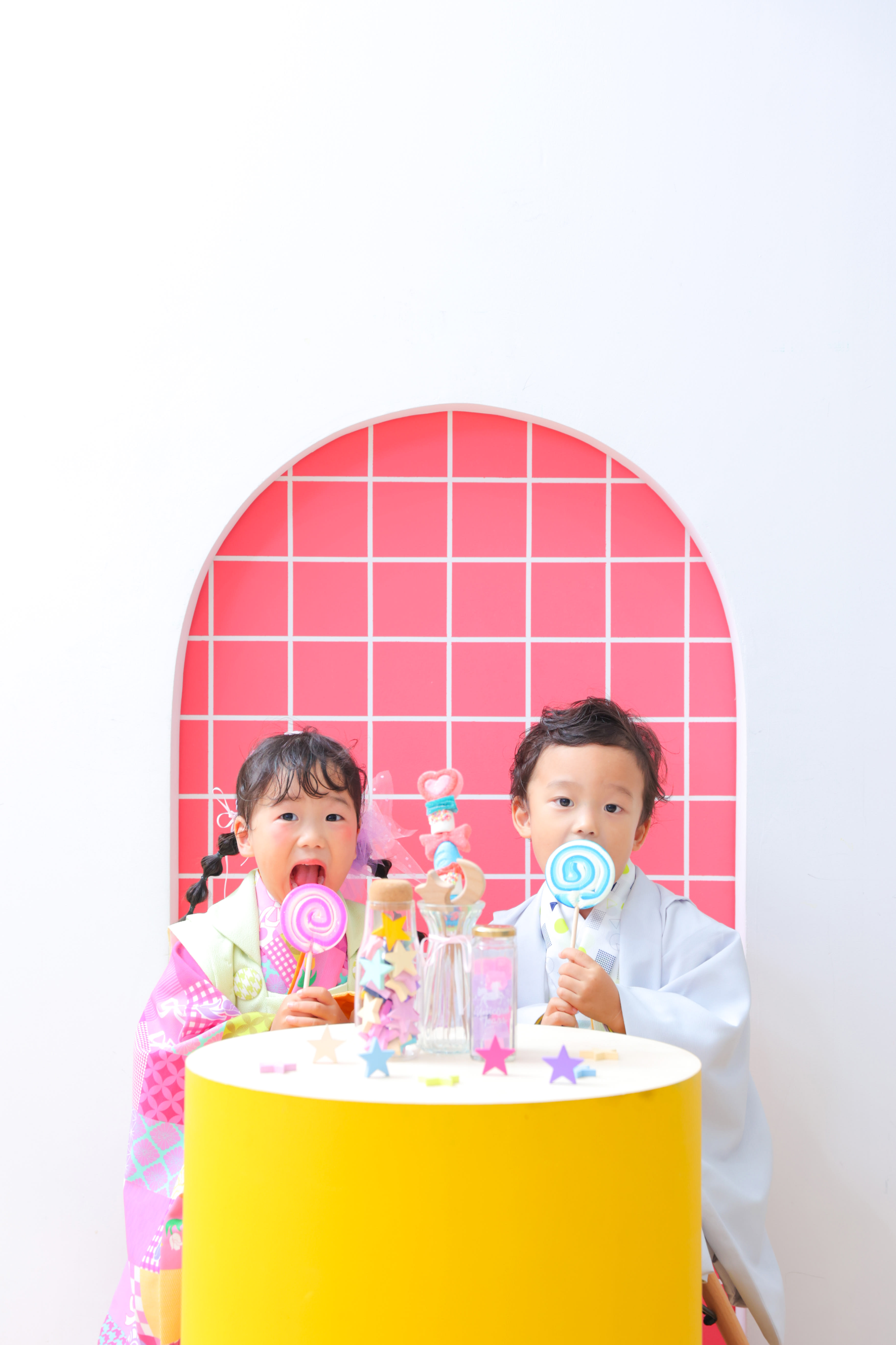 3歳女の子 5歳男の子　兄弟　753 七五三