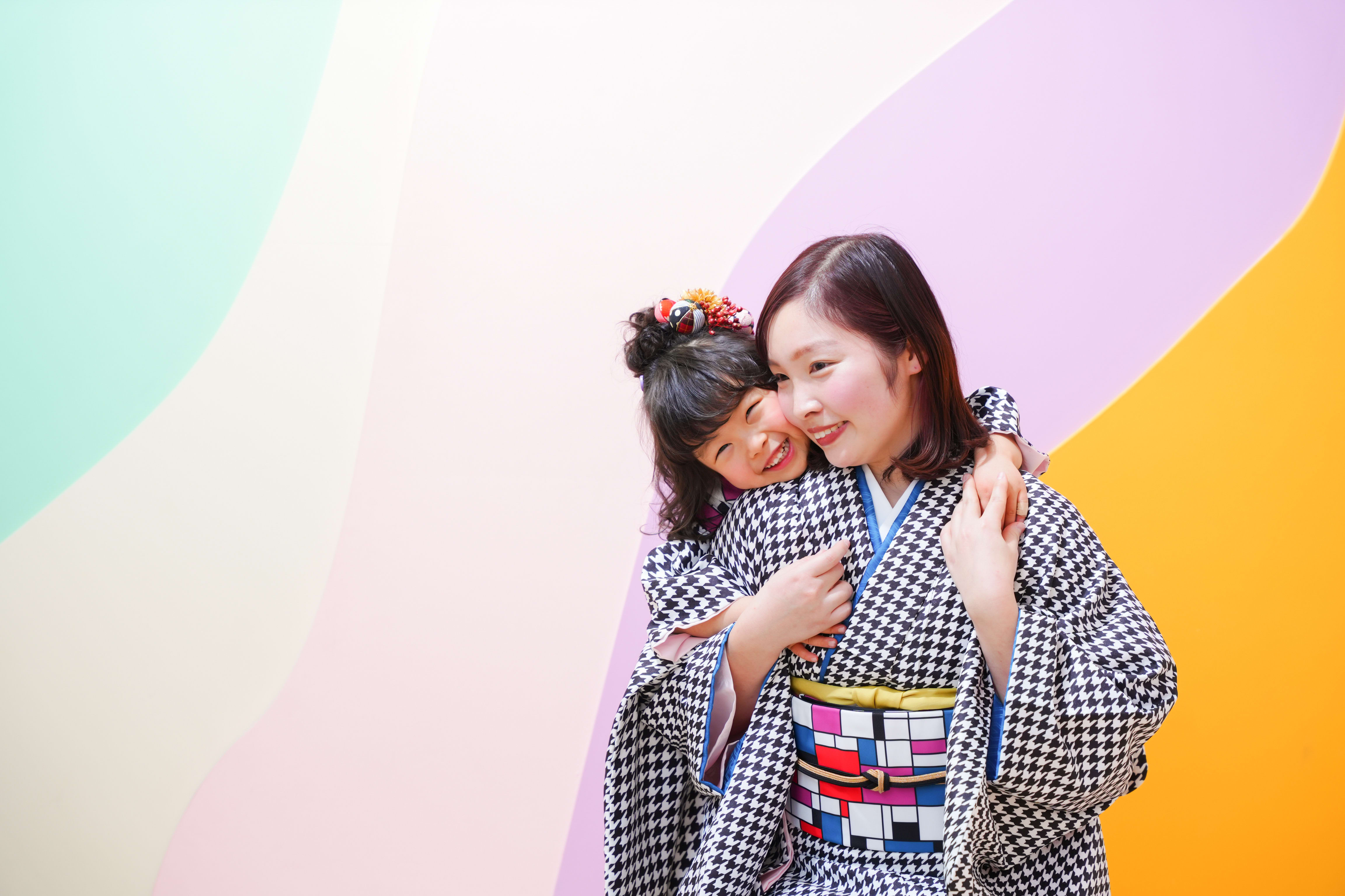 ３歳 七五三 家族写真 可愛い