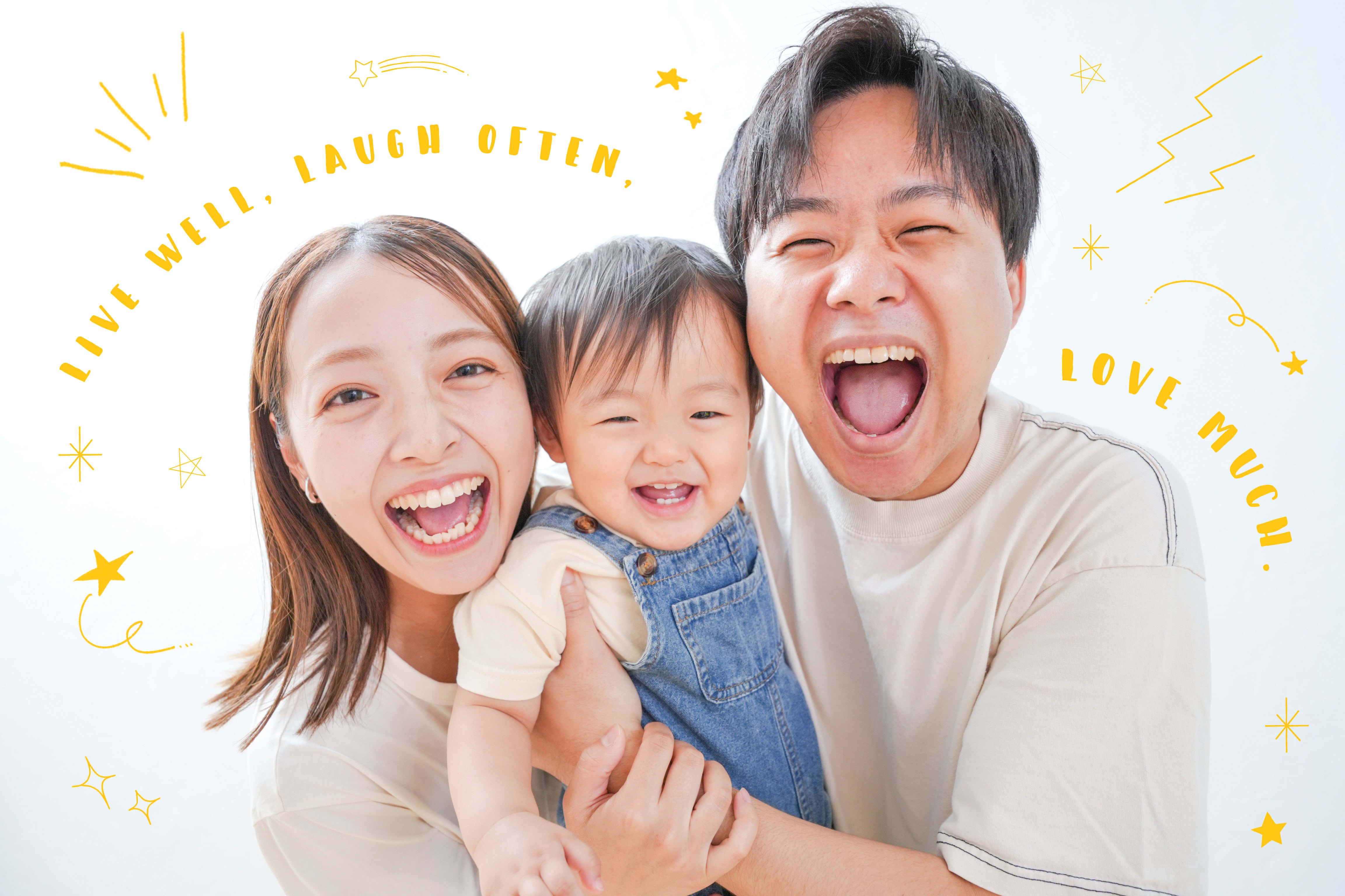 家族写真　リンクコーデ