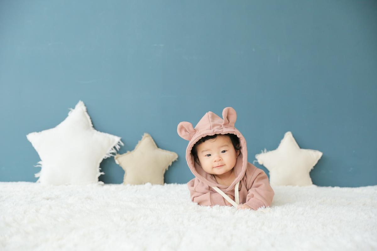 ベビー　赤ちゃん　記念日　くまさん　星　お誕生日　キッズフォトハウス　HAPISTA