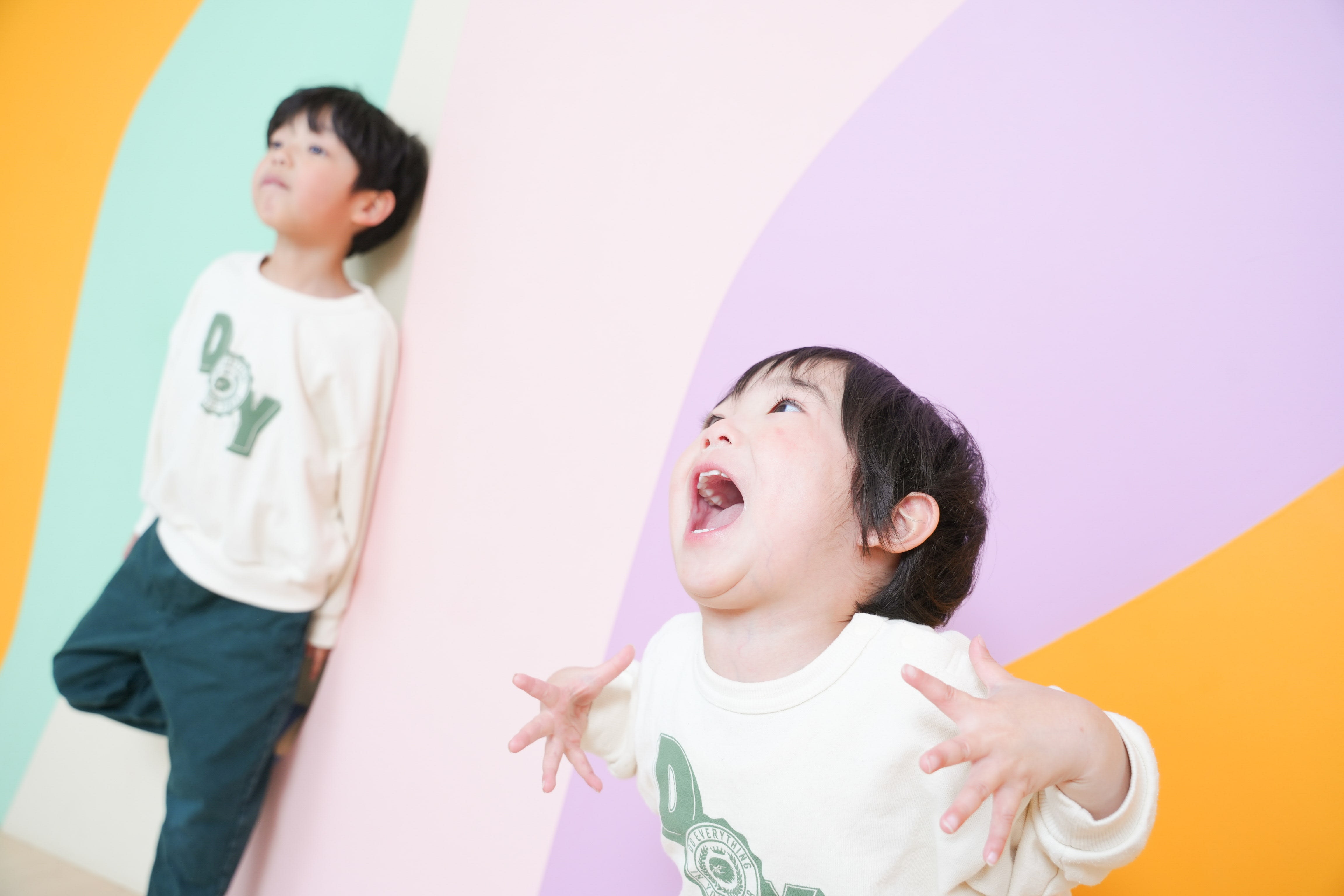 兄妹写真　5歳　3歳　男の子