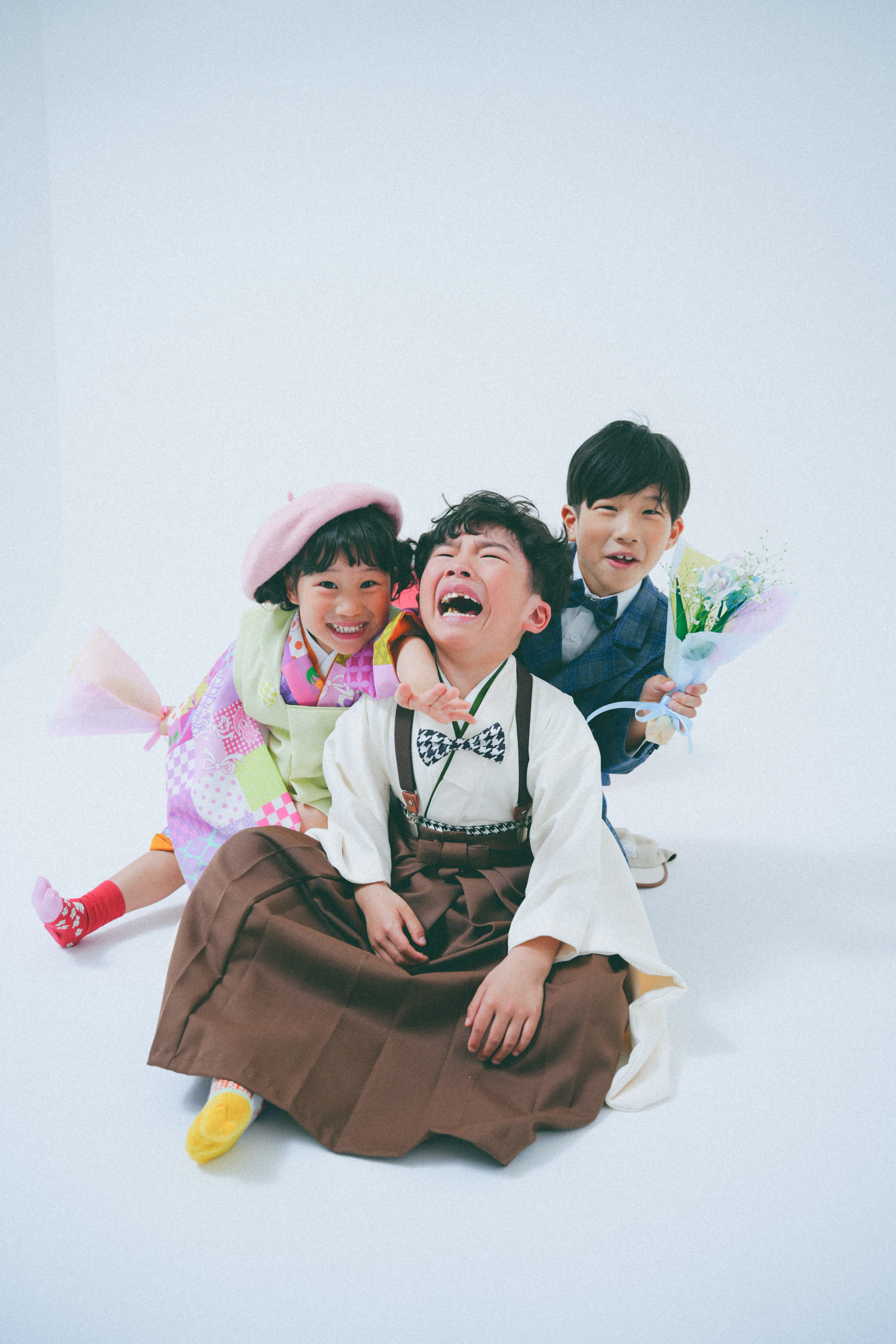 七五三　七五三撮影　753 753撮影　5歳男の子　3歳女の子　男の子着物　女の子着物　オリジナル着物　ハピスタコーデ　キッズフォトスタジオ　フォトスタジオ　大阪フォトスタジオ　堺市フォトスタジオ　兄弟　兄弟撮影　