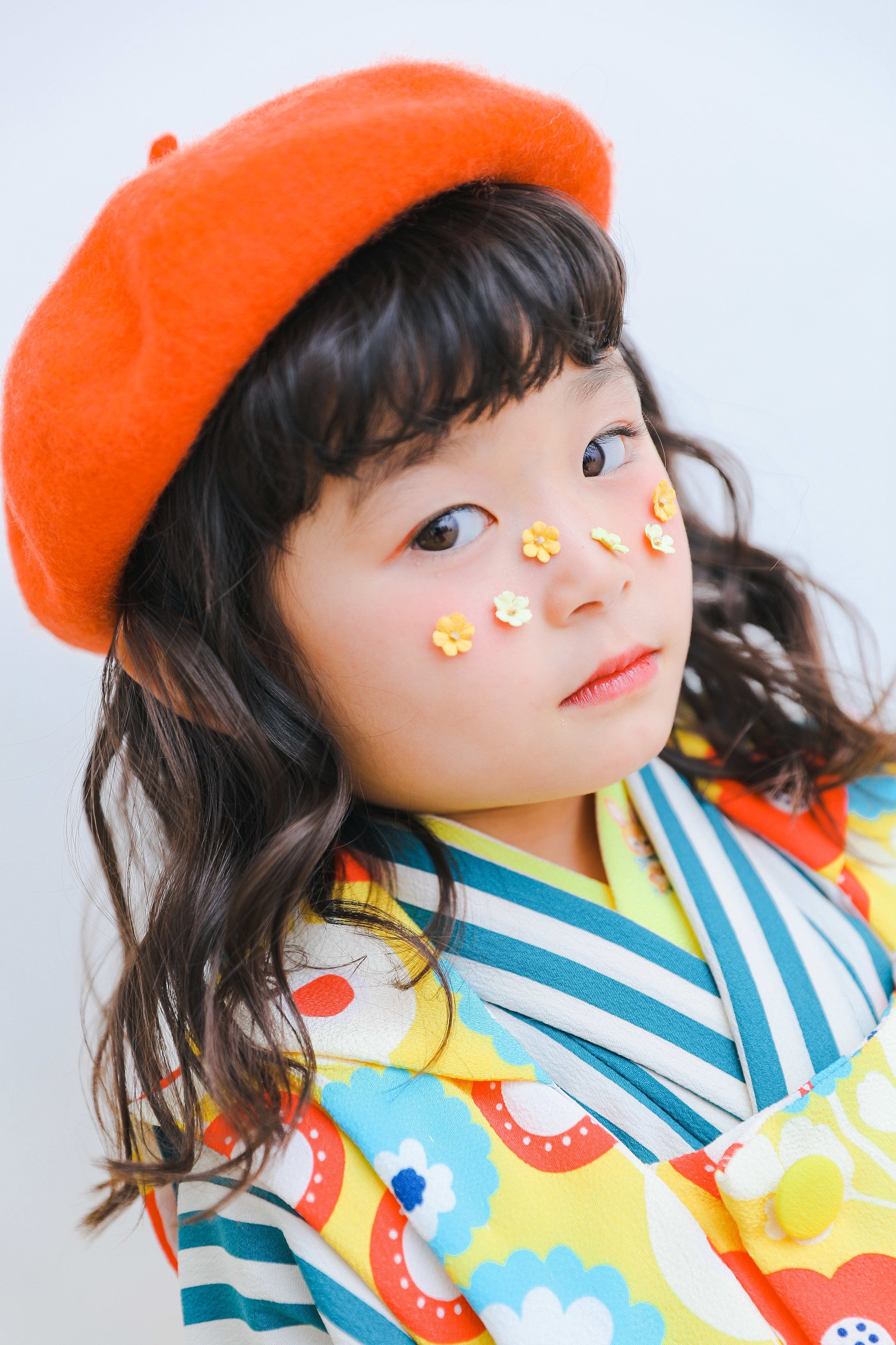 七五三　記念写真　3才女の子　キッズフォトハウス　HAPISTA