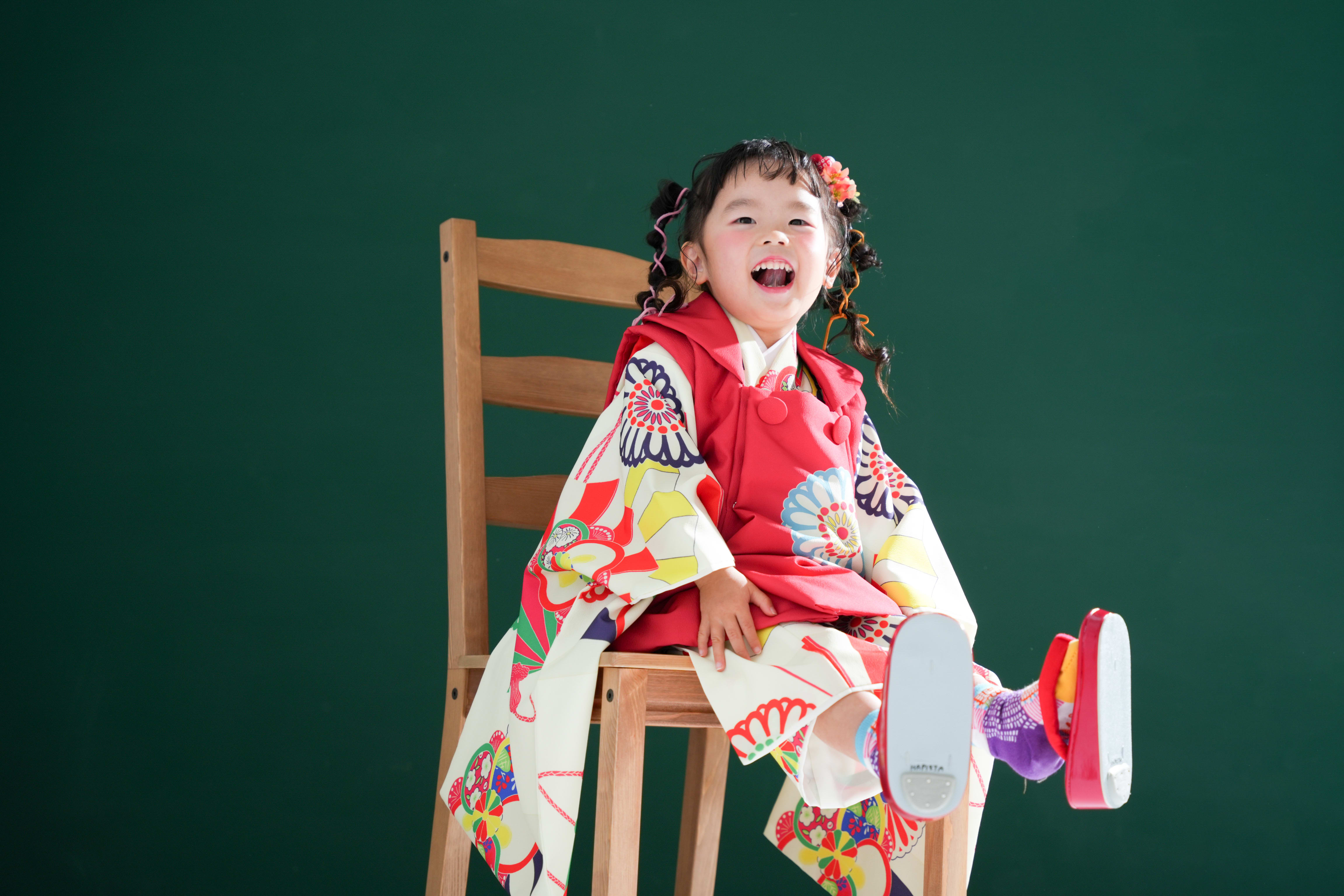 3歳　七五三　女の子　フォトスタジオ　なかもずフォトスタジオ　堺市七五三　七五三撮影