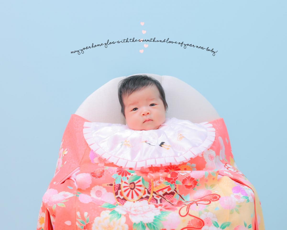 お宮参り　記念写真　赤ちゃん　キッズ写真　ハピスタ