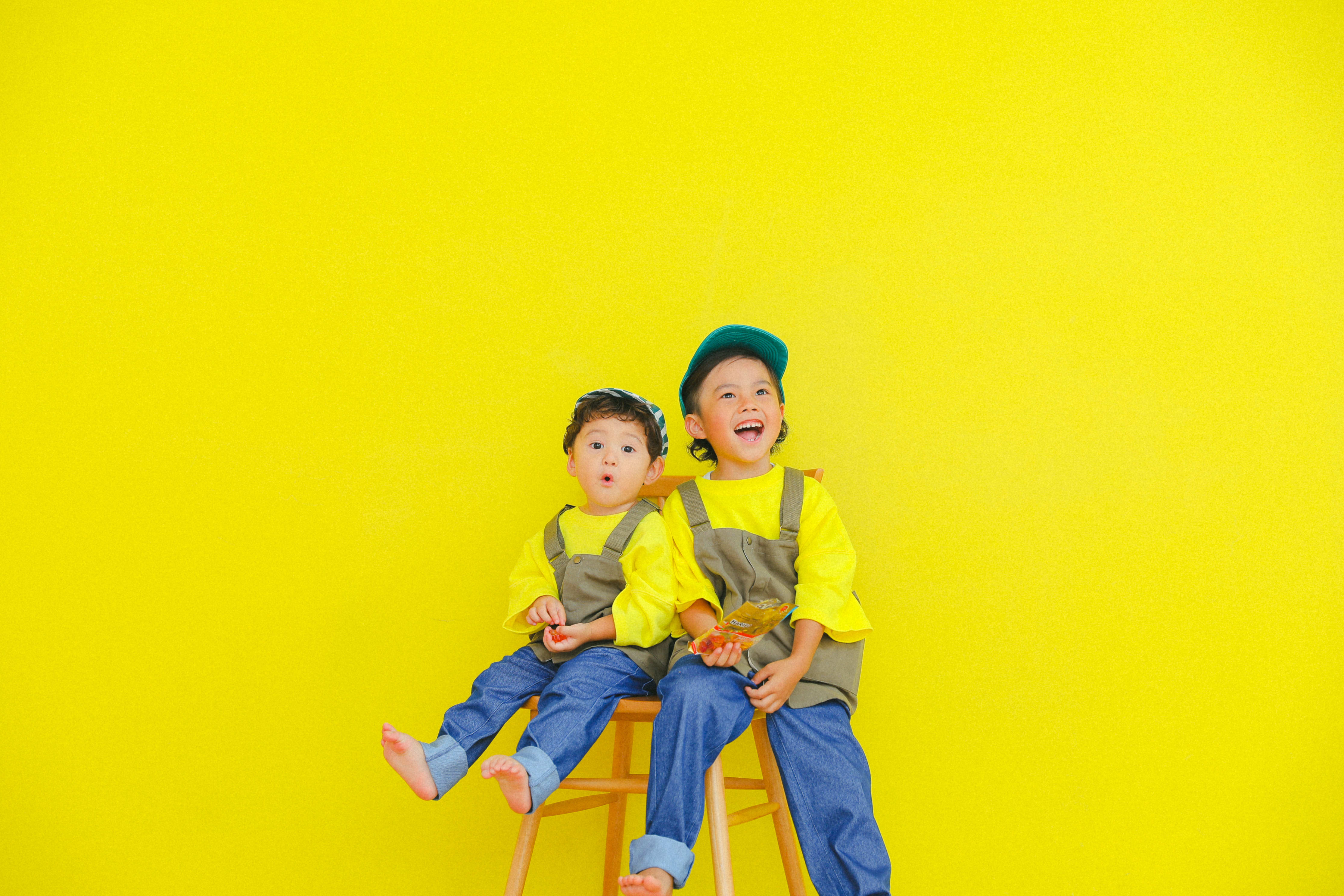 七五三前撮り　兄弟　世田谷区　キッズヘアメイク ３歳男の子　5歳男の子