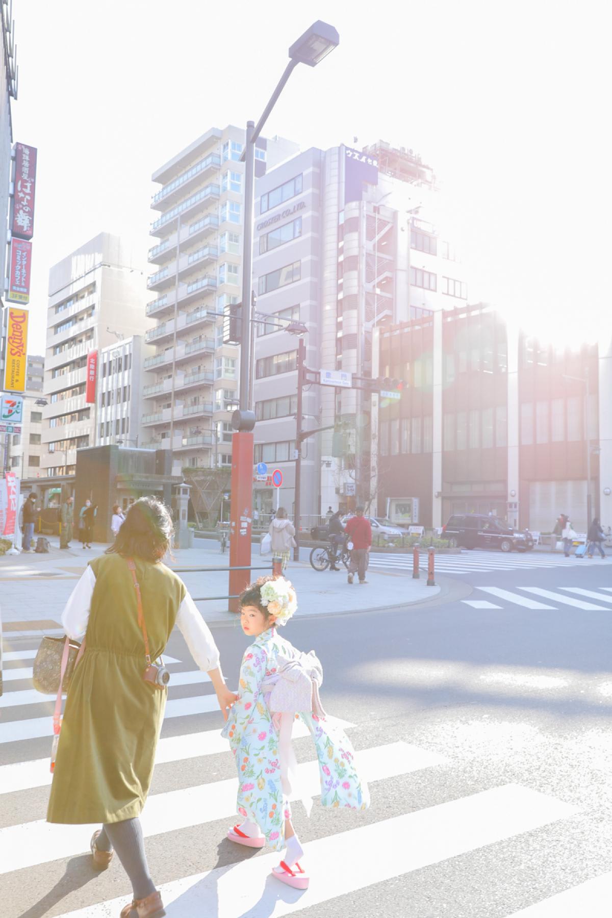 七五三　7歳女の子　キッズ写真 　ハピスタ