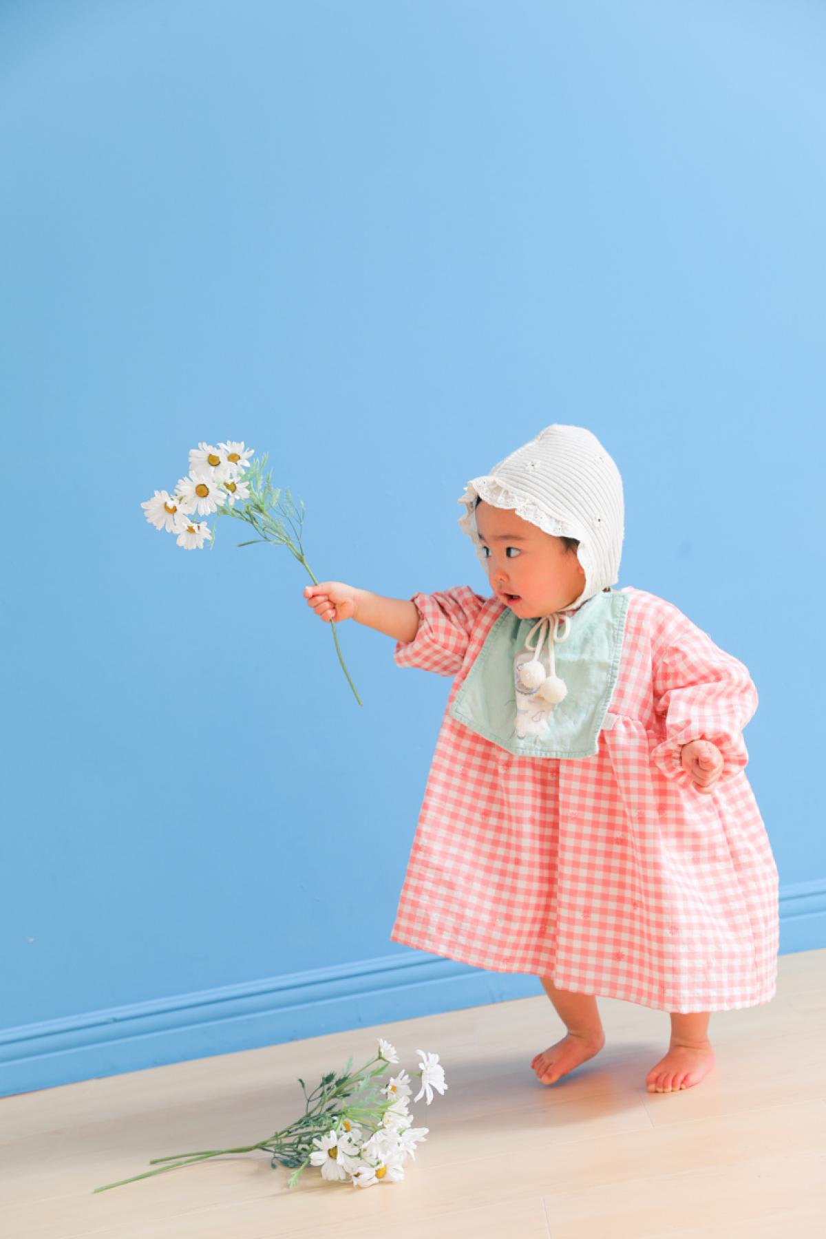 バースデー　お誕生日　お花　キッズ写真　HAPISTA