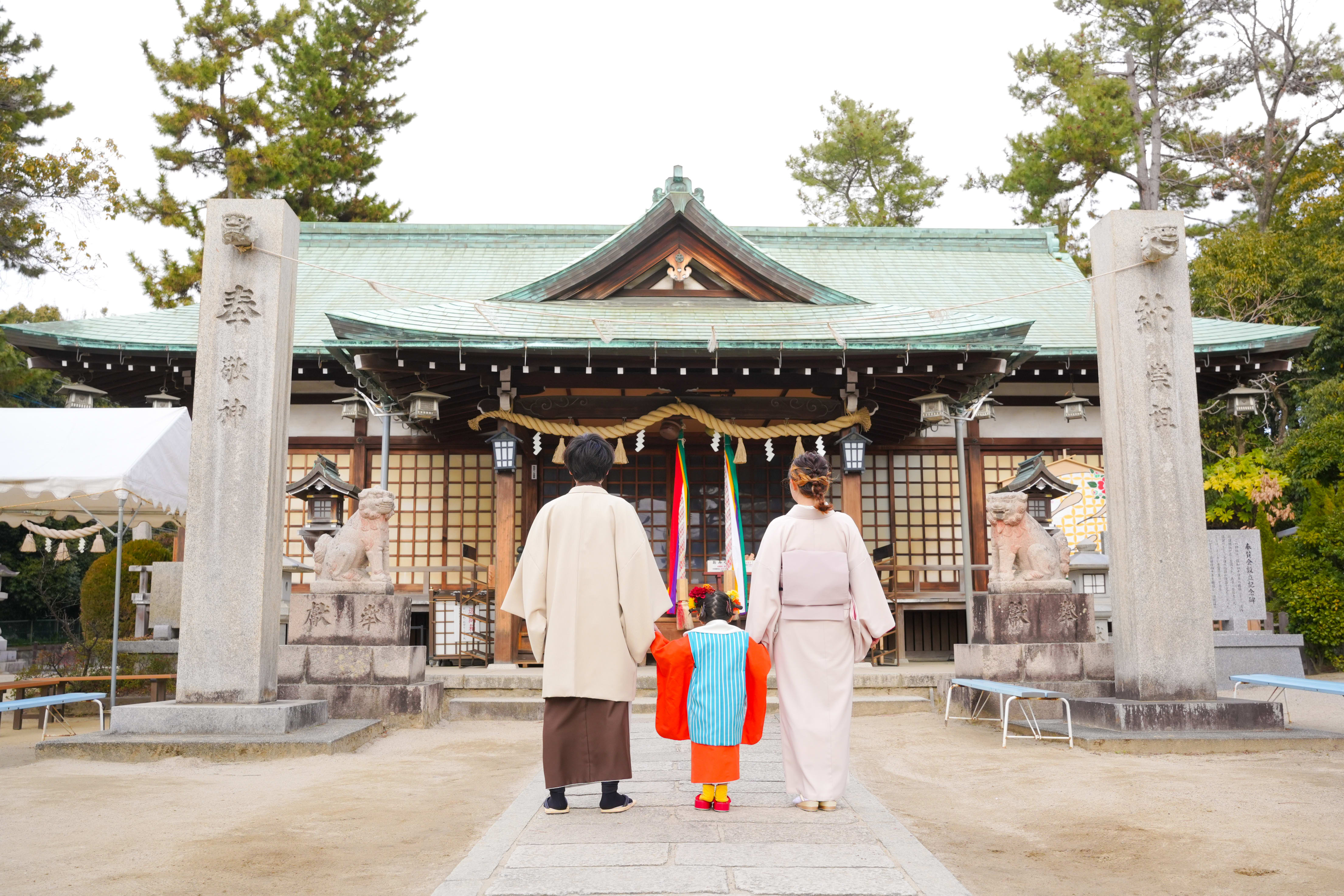 3歳　神社　江坂神社