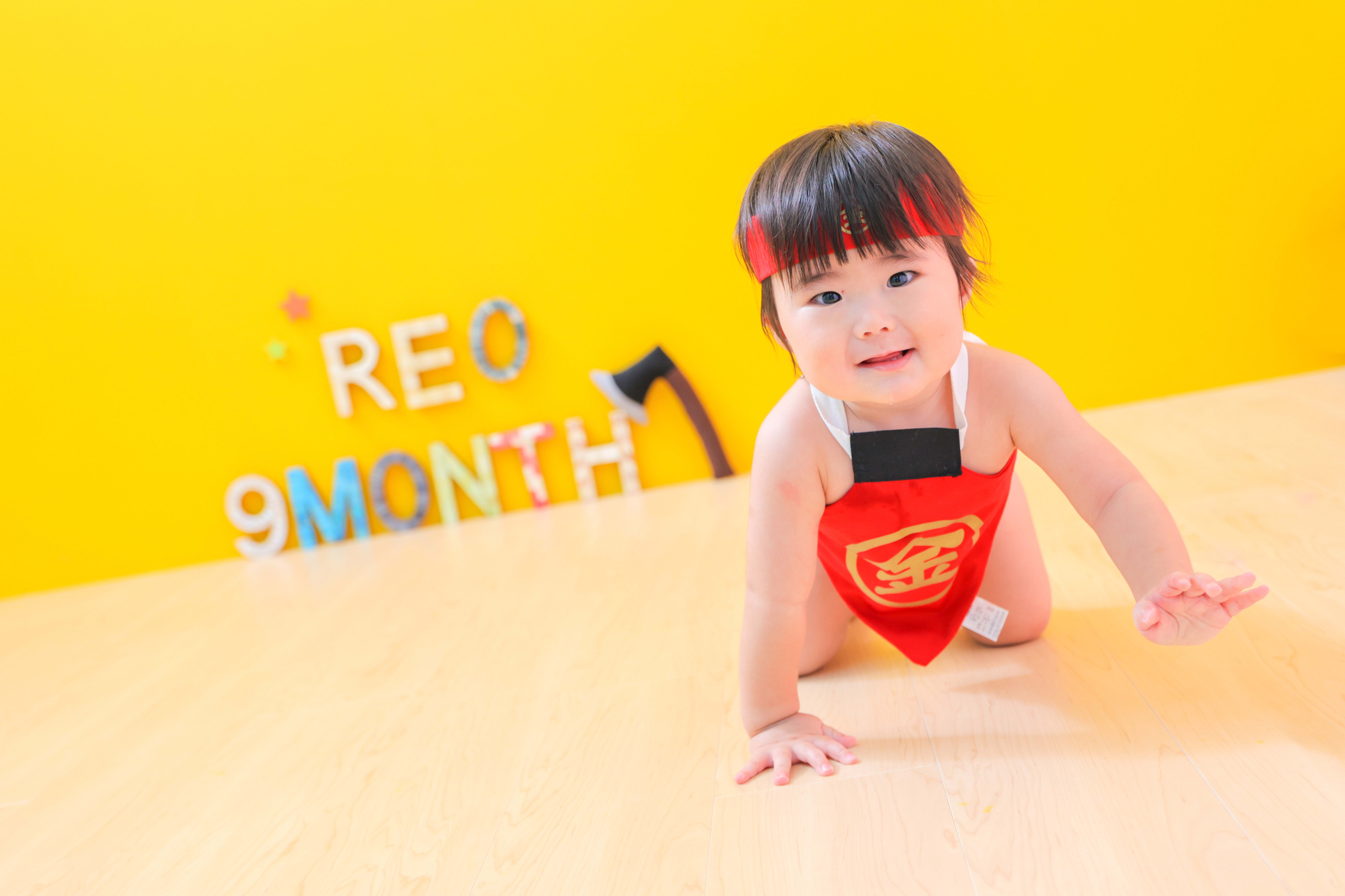 1歳男の子　1歳誕生日