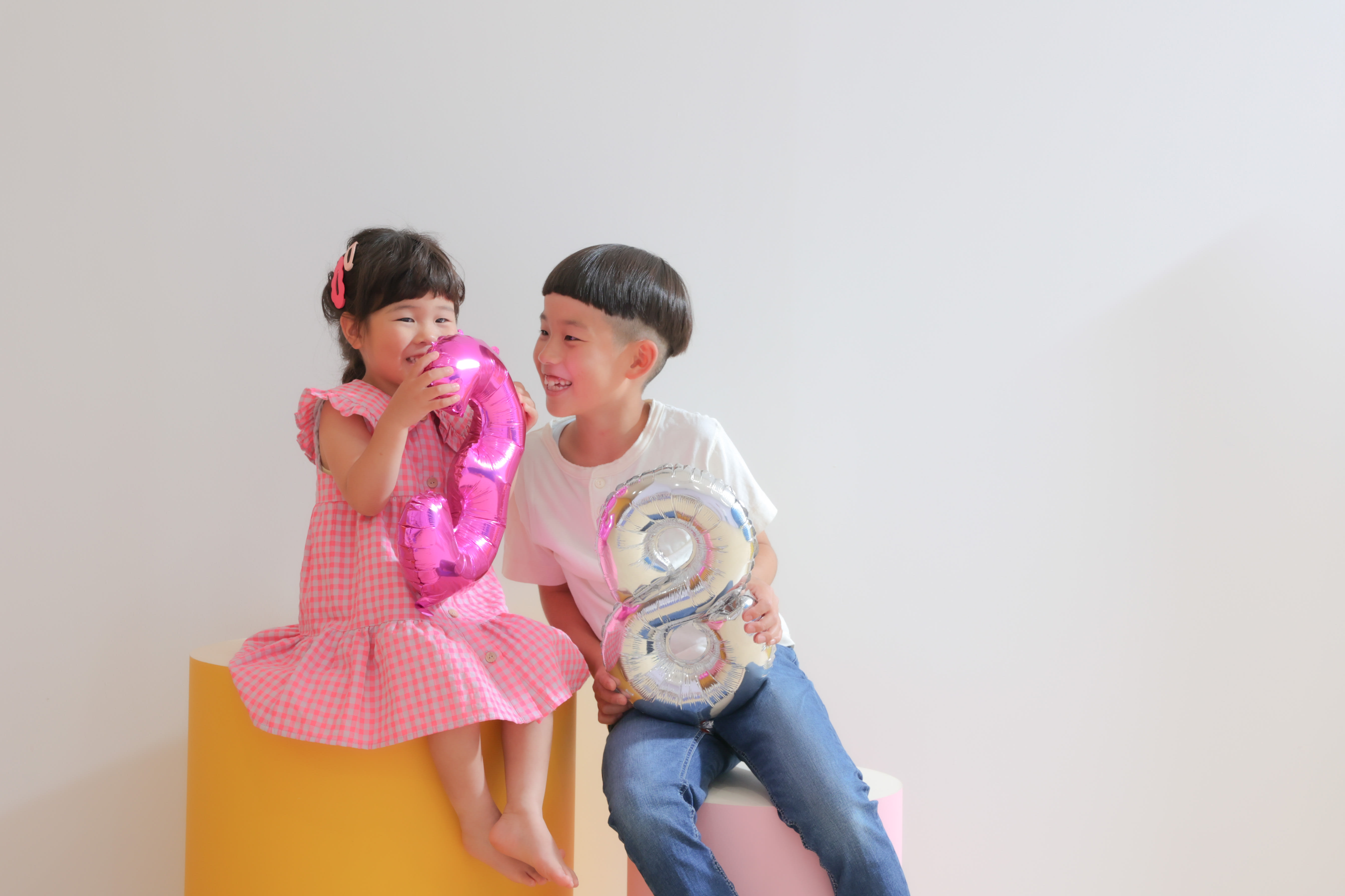 きょうだい　バースデー　キッズ写真 　ハピスタ