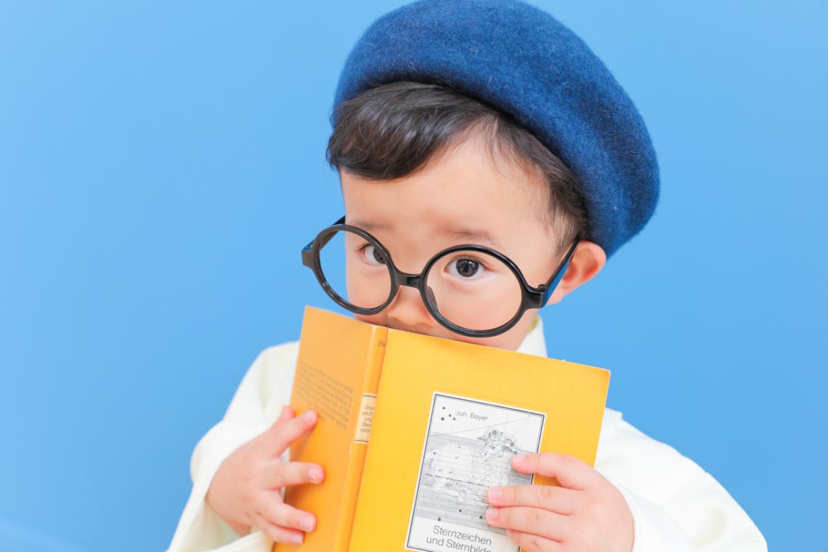 七五三　記念写真　男の子　メガネ　キッズフォトハウス　HAPISTA