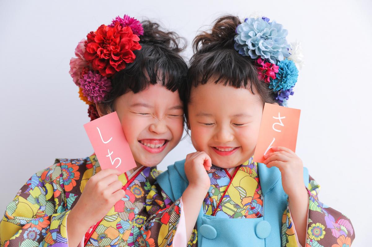 七五三　記念写真　姉妹フォト　キッズフォトハウス　HAPISTA
