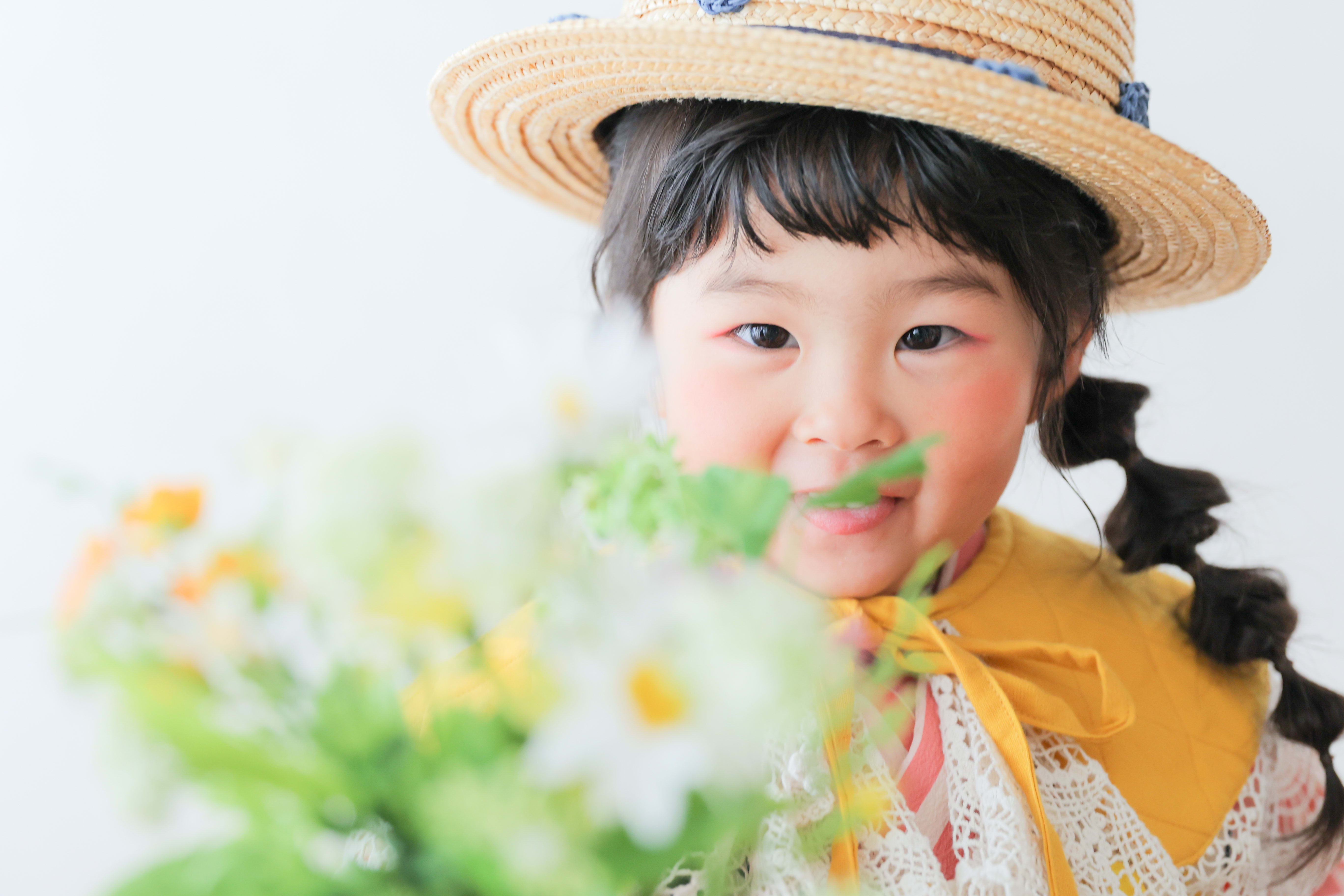 七五三　七五三撮影　753　753撮影　3歳女の子　キッズフォトスタジオ　大阪フォトスタジオ