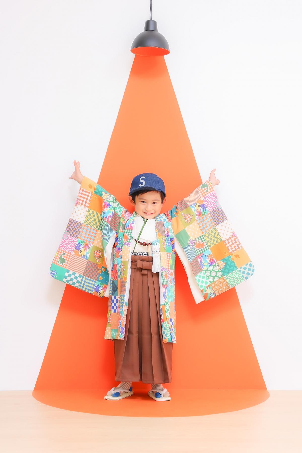 七五三　記念写真　男の子　キッズフォトハウス　HAPISTA