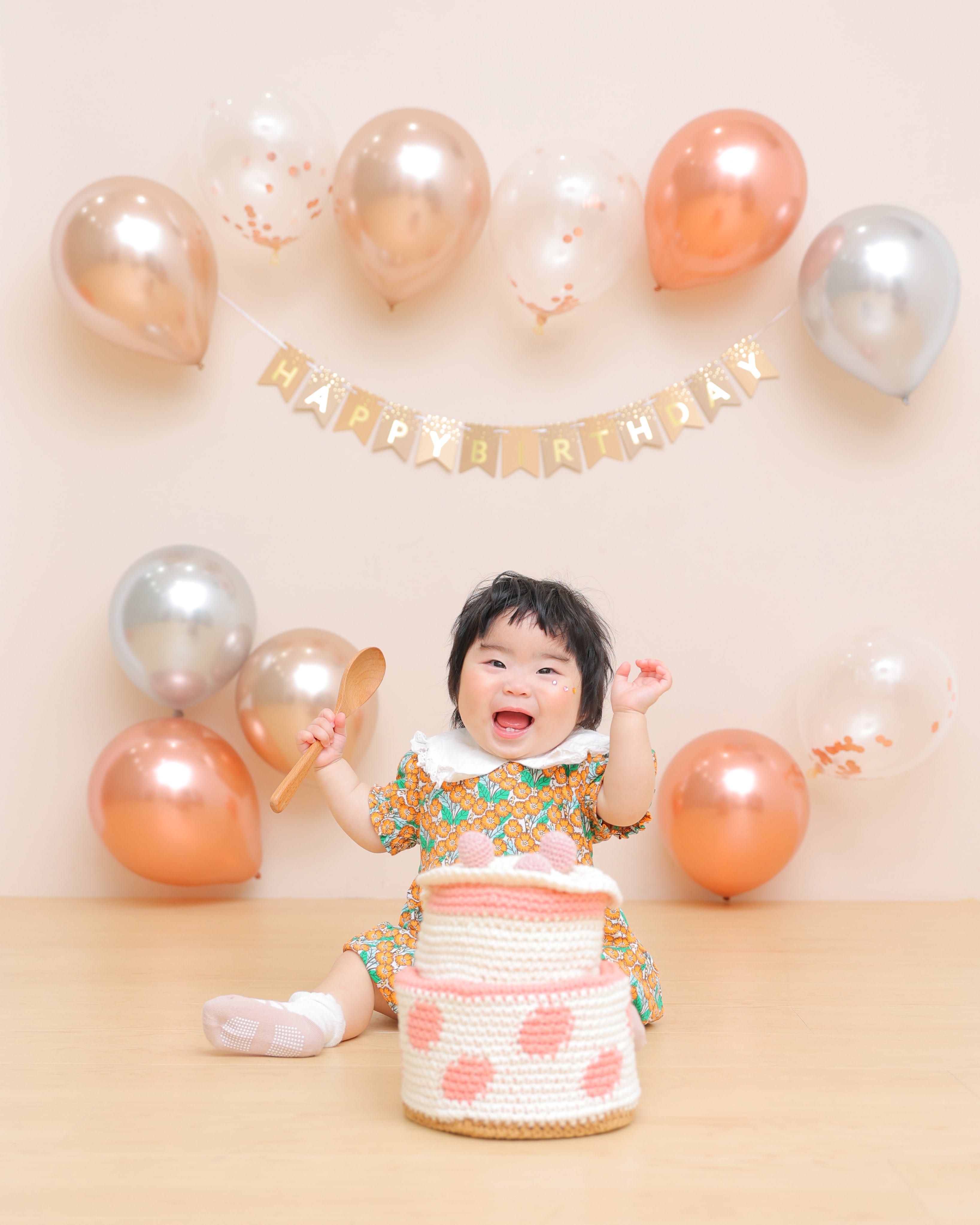 バースデー　バースデーフォト　1歳　大阪フォトスタジオ　キッズフォトスタジオ
