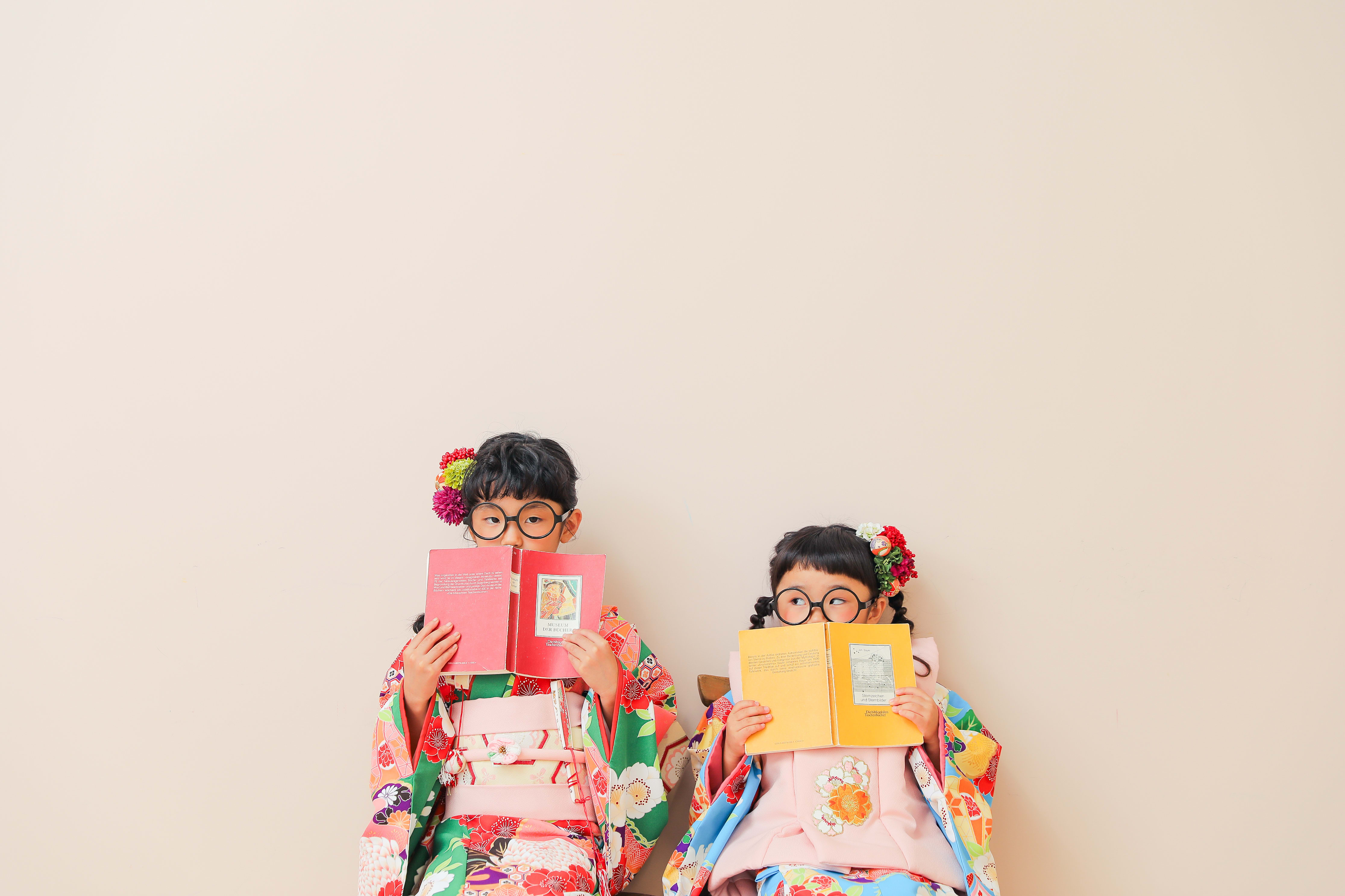 七五三　姉妹　7歳　3歳