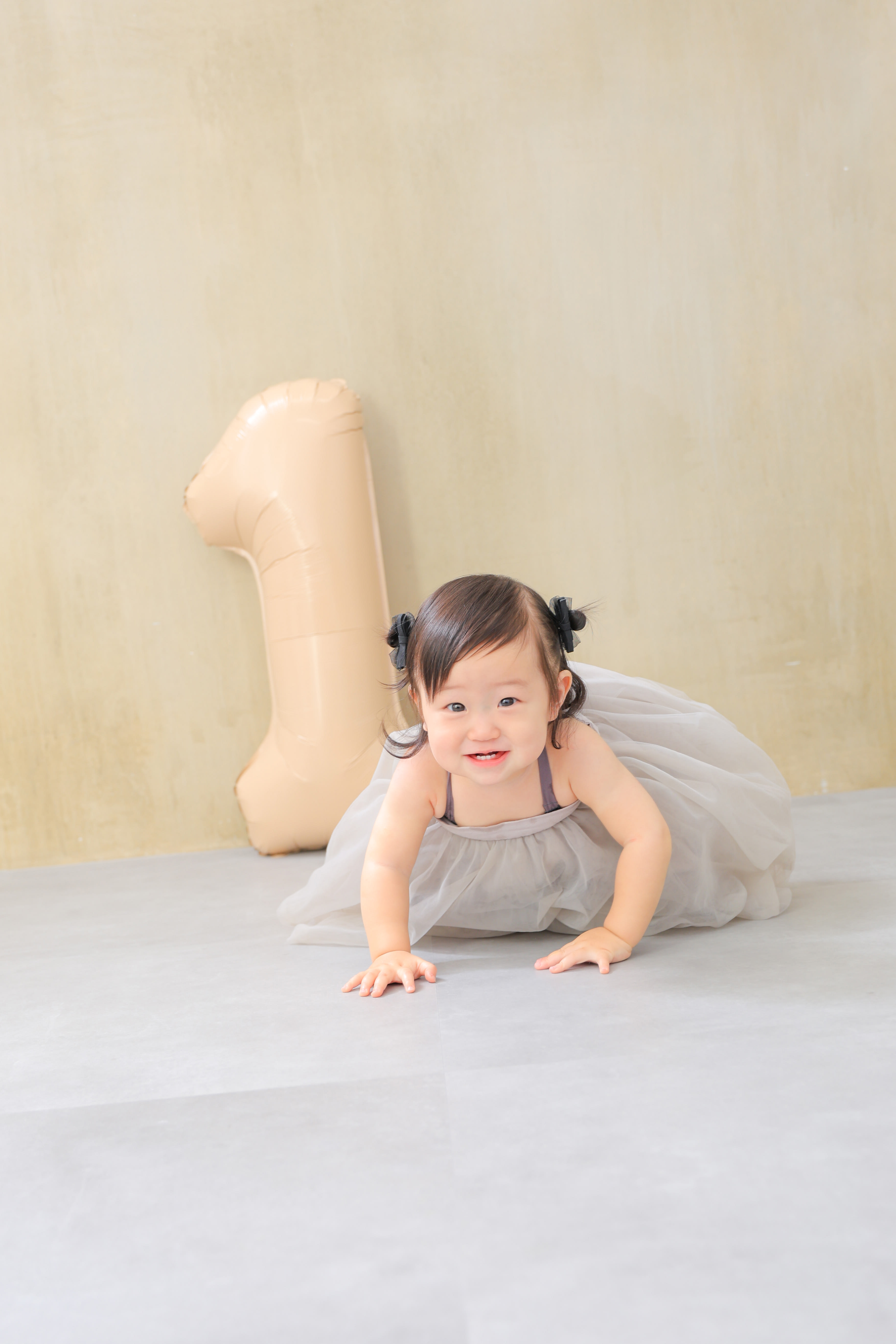 1歳女の子　1歳誕生日