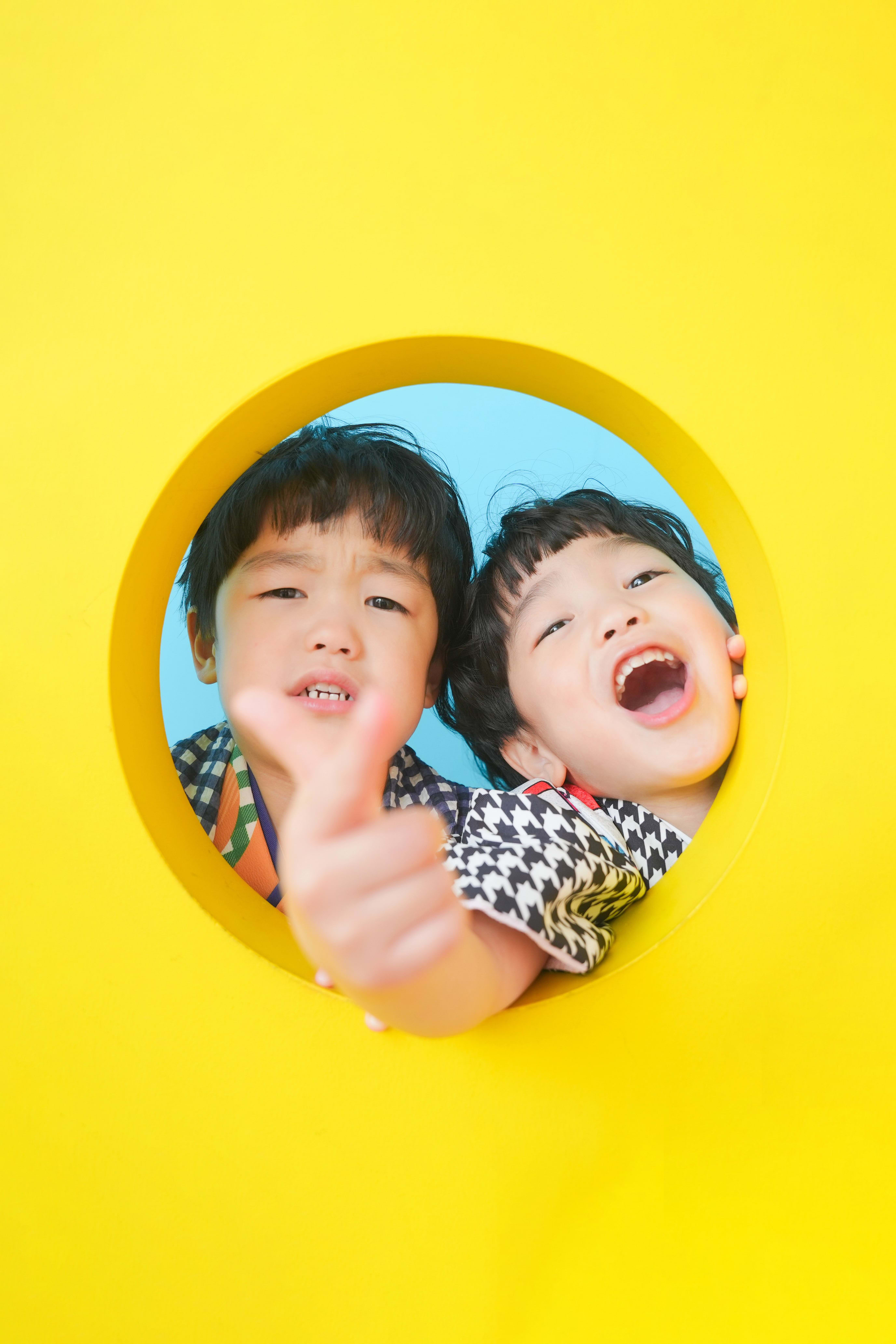 双子　着物　男の子　3歳