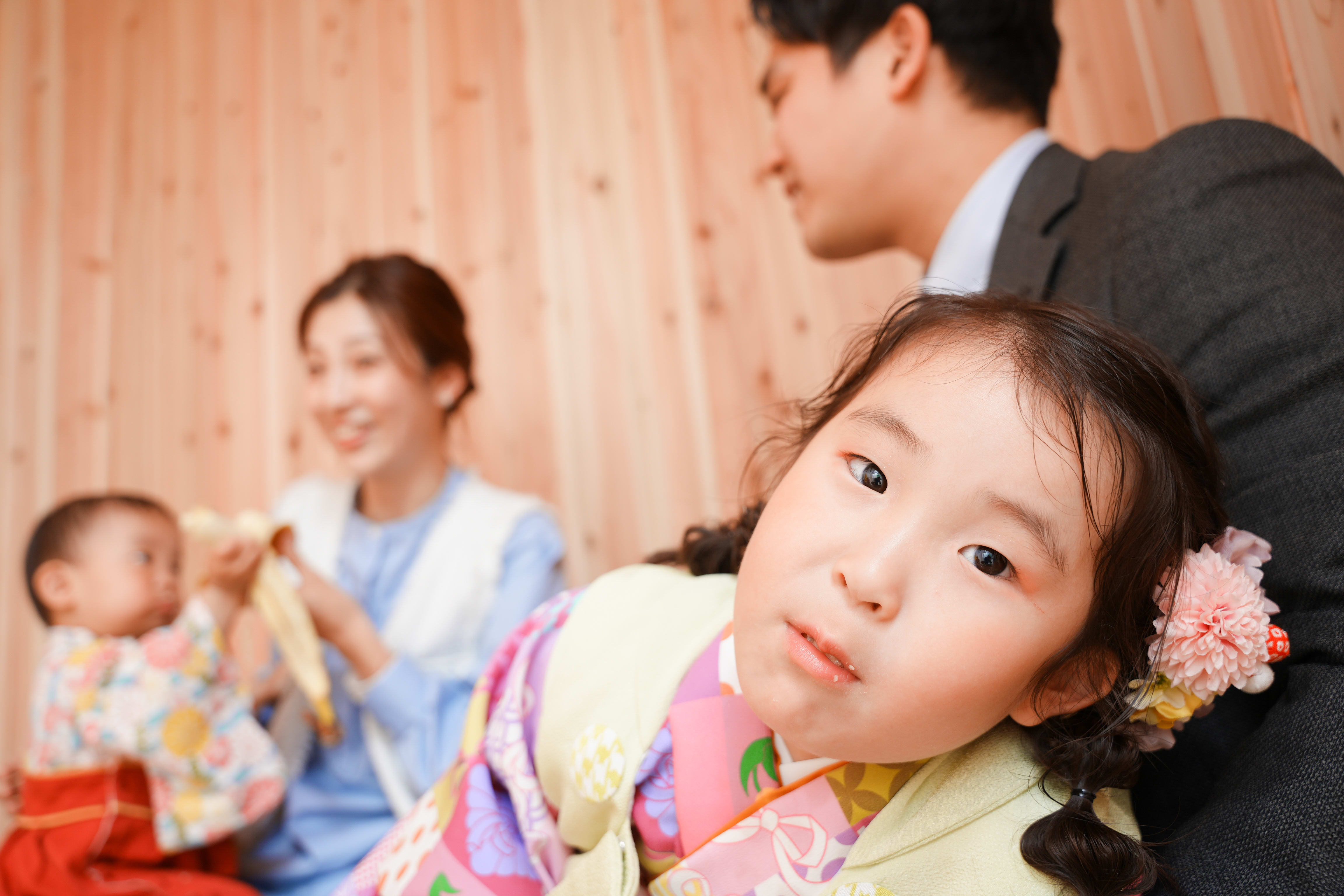 家族写真　着物