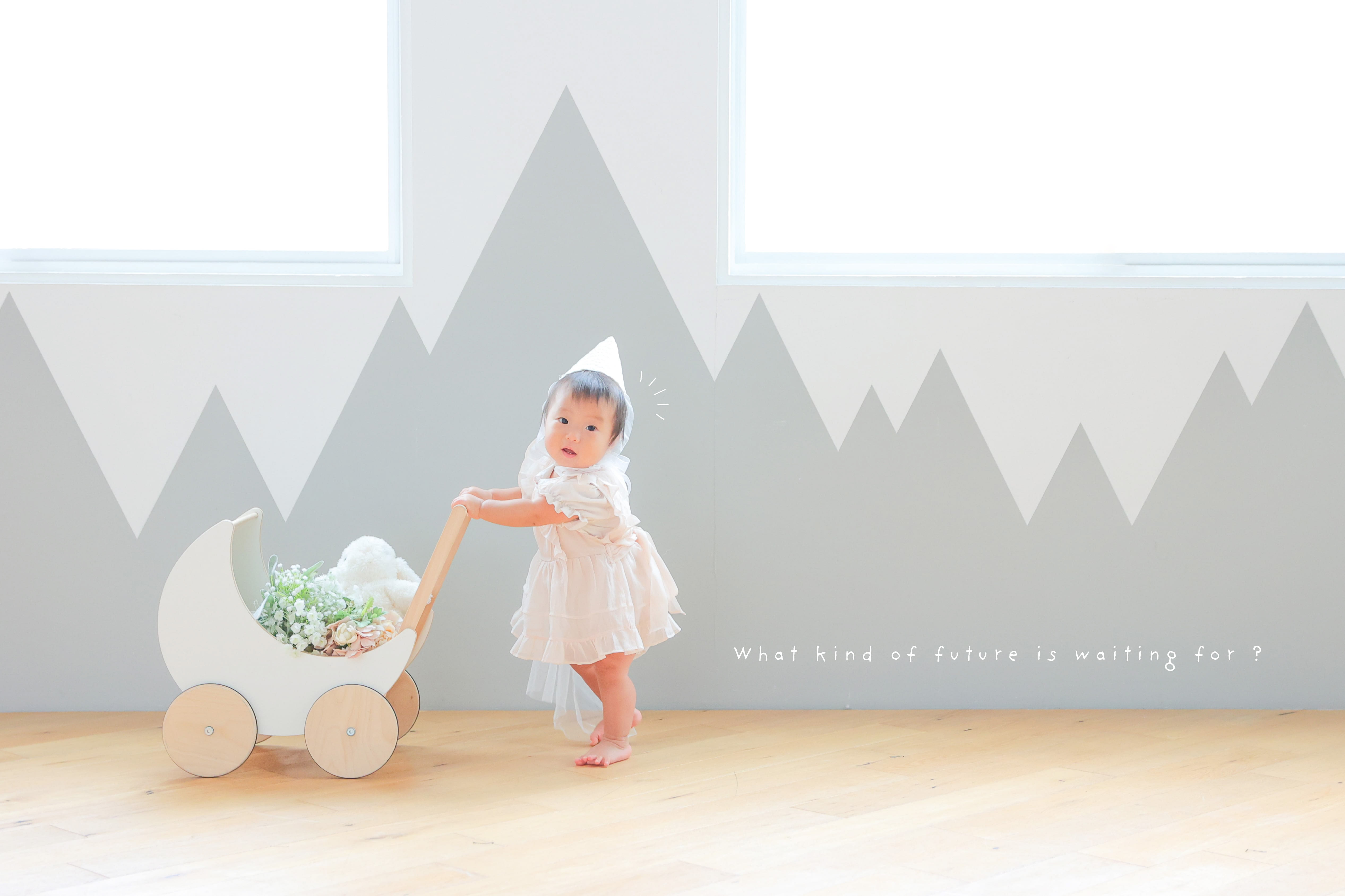 バースデー　1歳　1歳誕生日