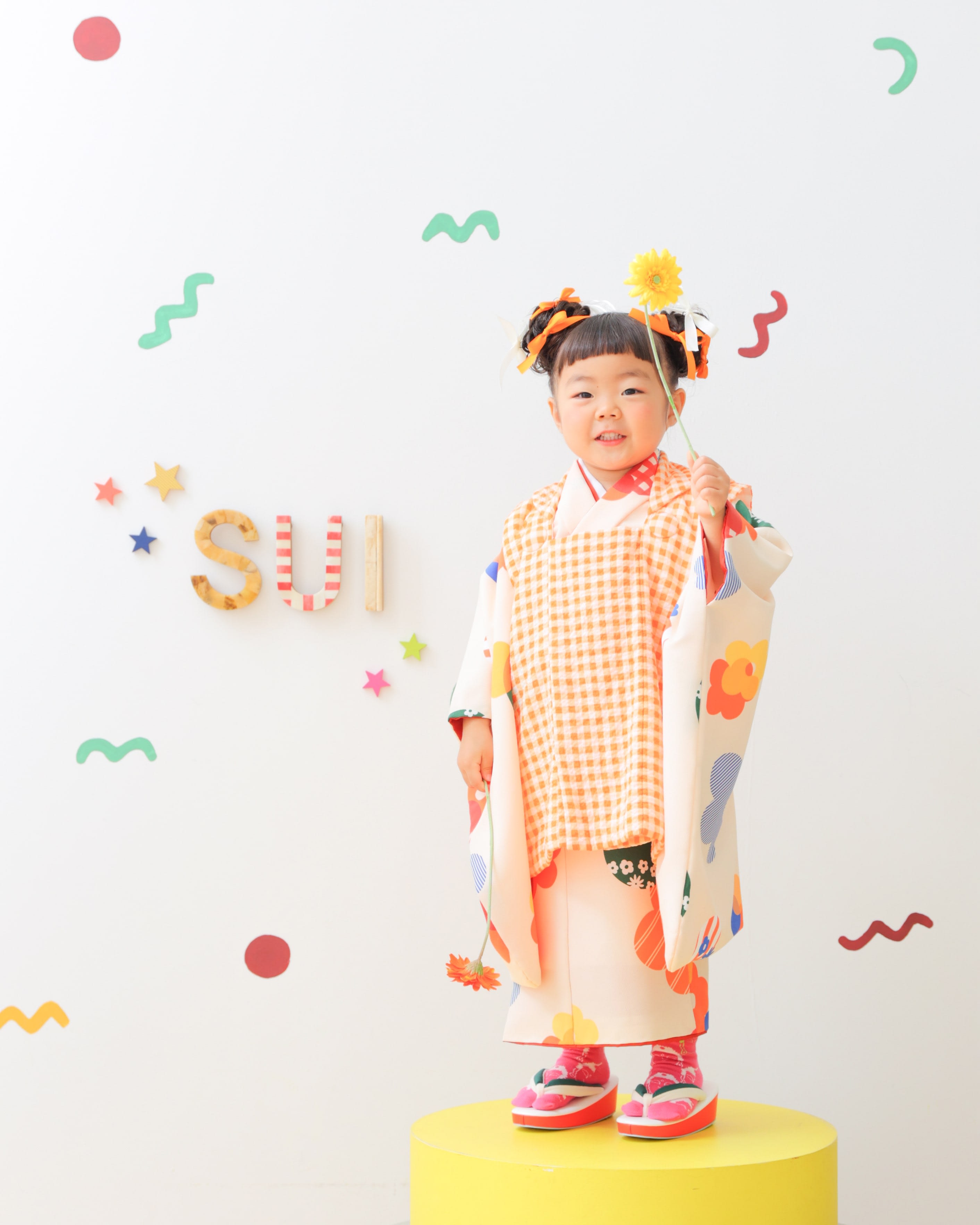 七五三　七五三撮影　753　753撮影　3歳女の子　キッズフォトスタジオ　大阪フォトスタジオ
