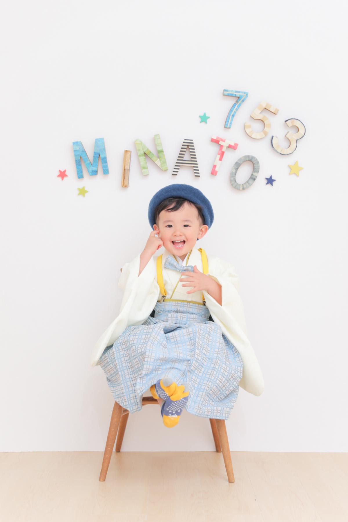 七五三　記念写真　男の子　キッズフォトハウス　HAPISTA