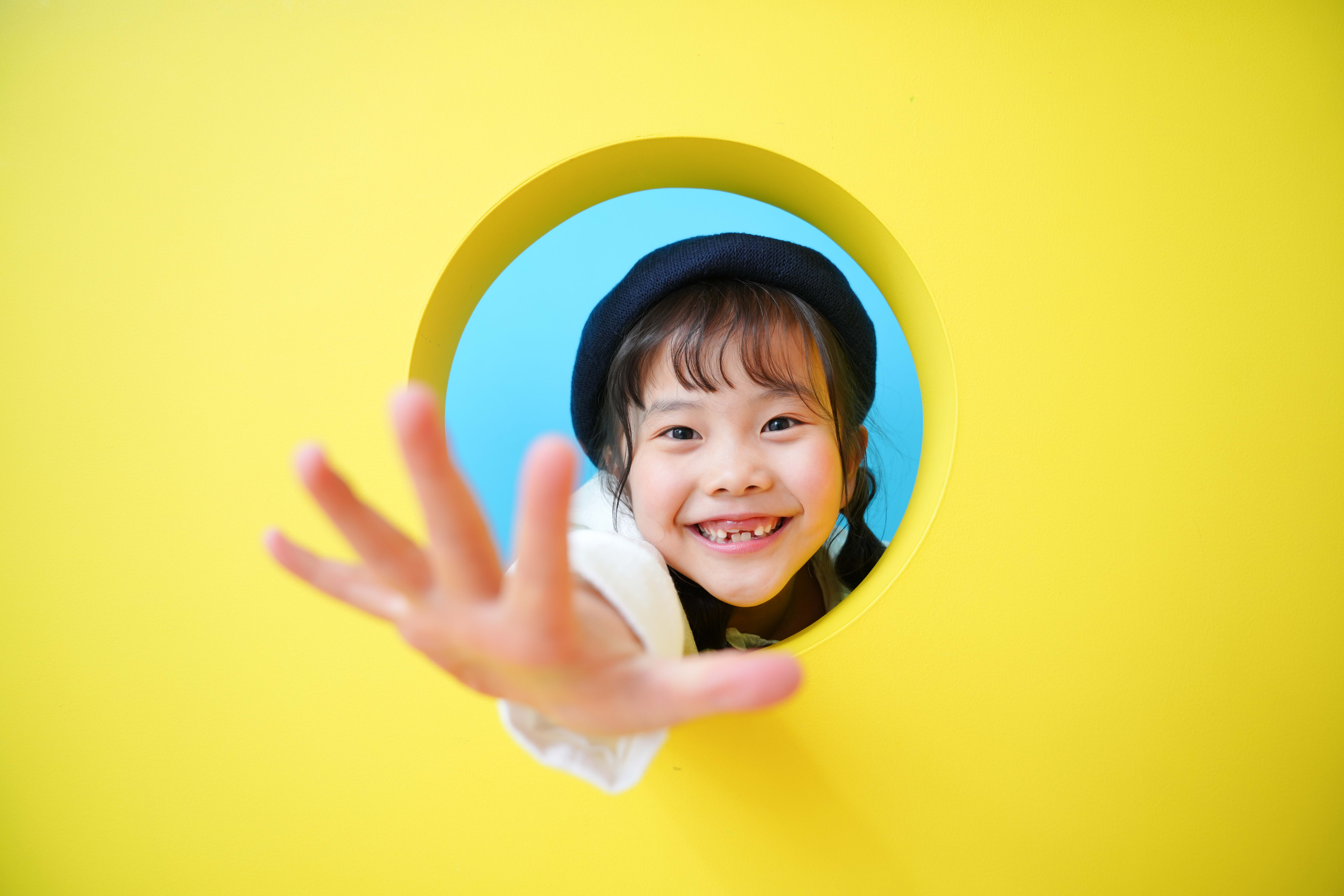 入園　７歳女の子　可愛い　カラフル　キッズフォトスタジオ　ハピスタ