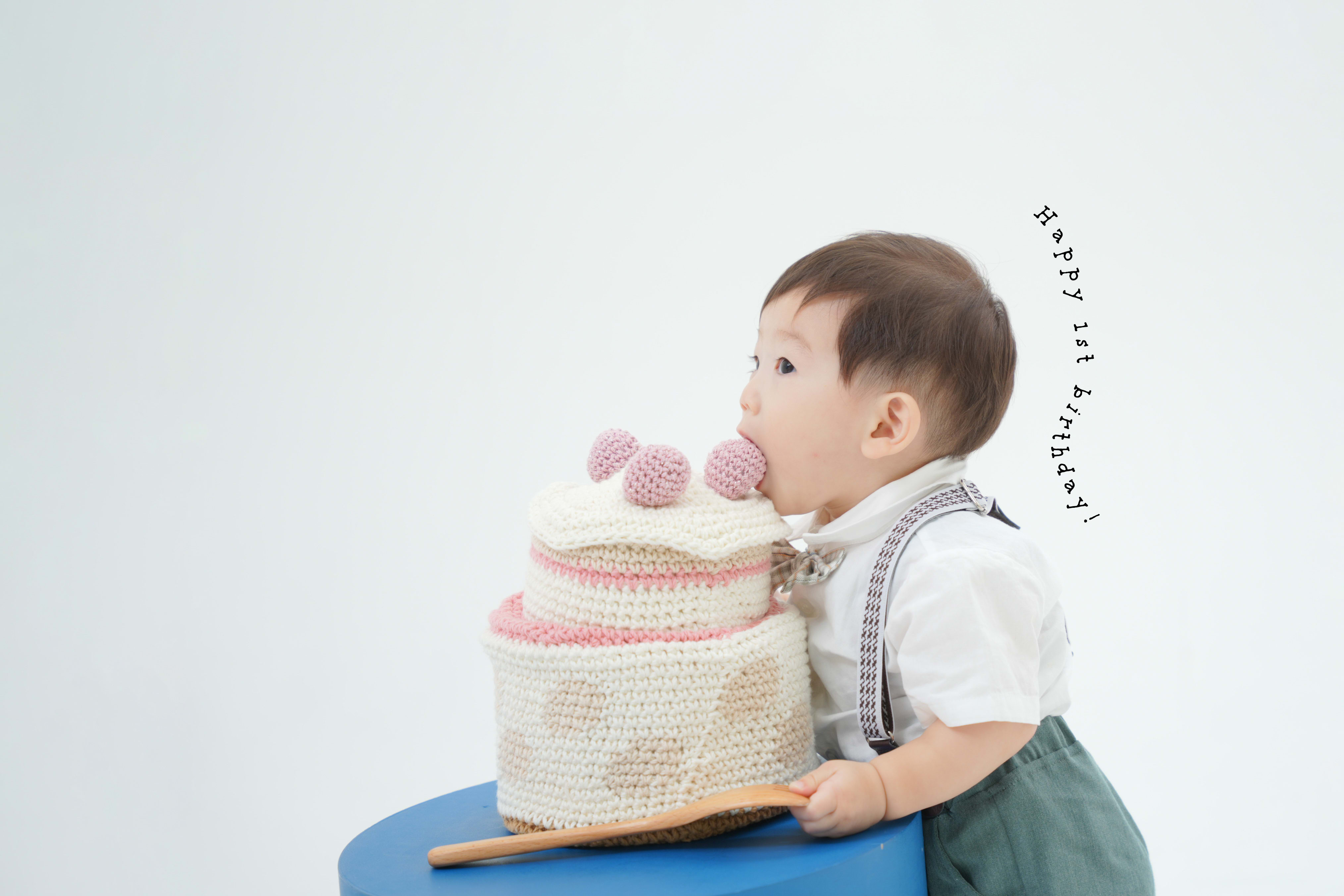 1歳　1歳誕生日　バースデーフォト　男の子　フォトスタジオ　なかもずフォトスタジオ　堺市七五三　七五三撮影