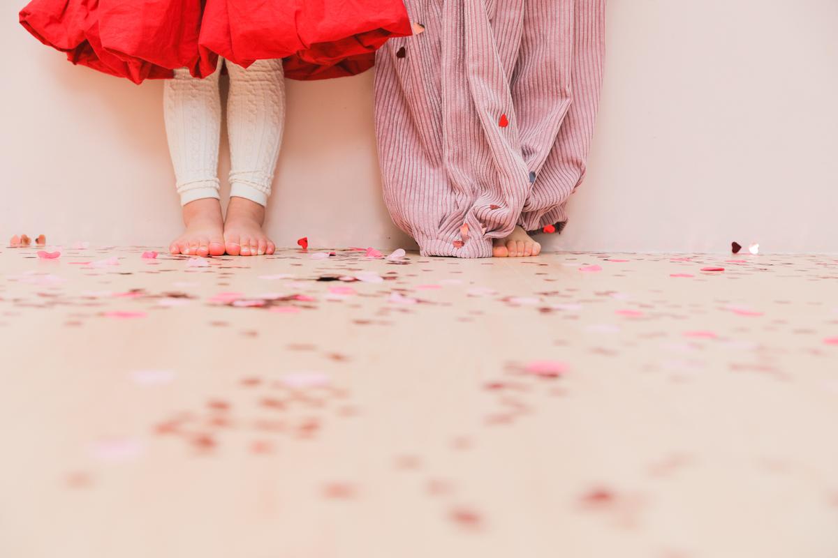 キッズフォトスタジオ　可愛い　カラフル　足元　ハピスタ