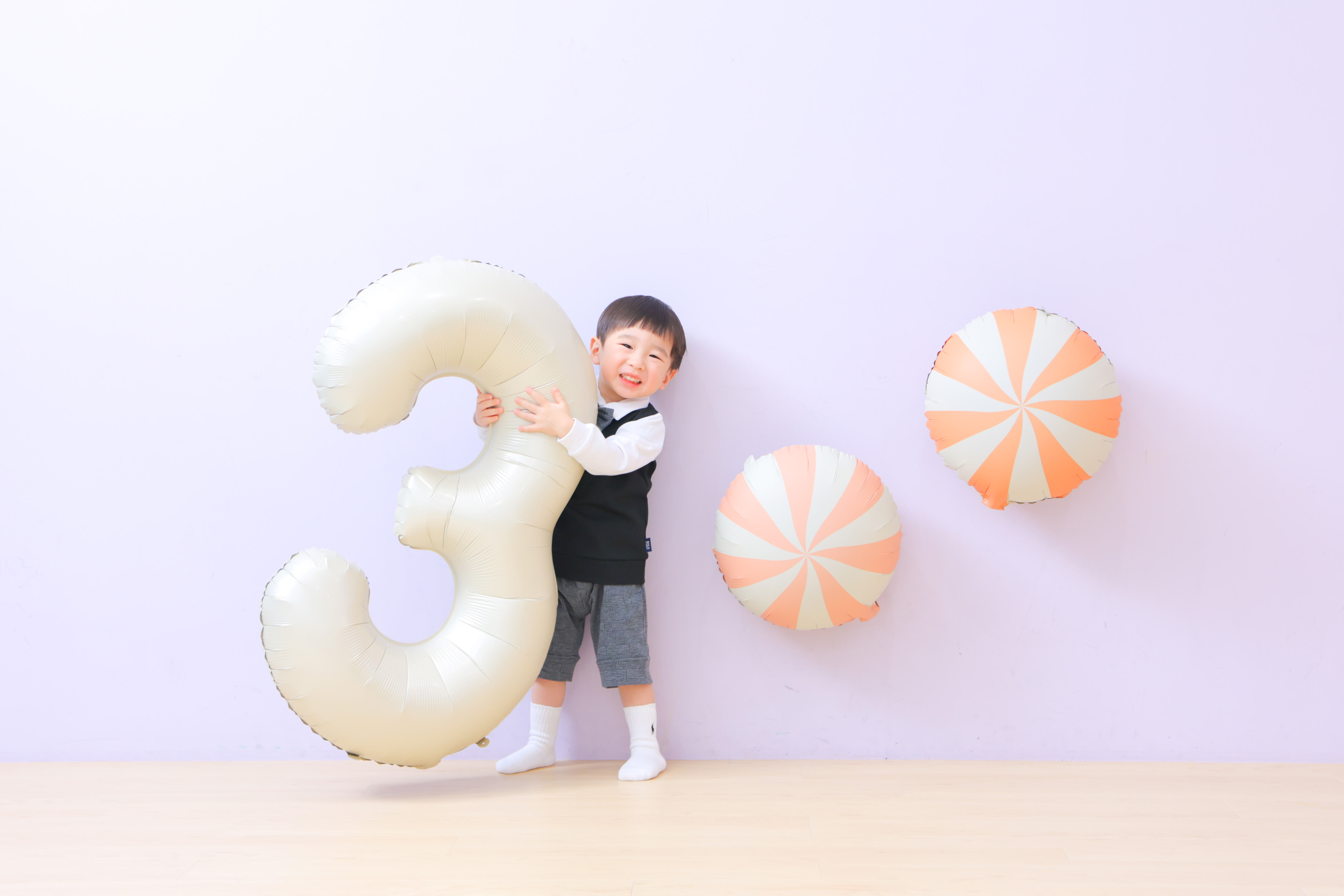 3歳男の子　3歳誕生日