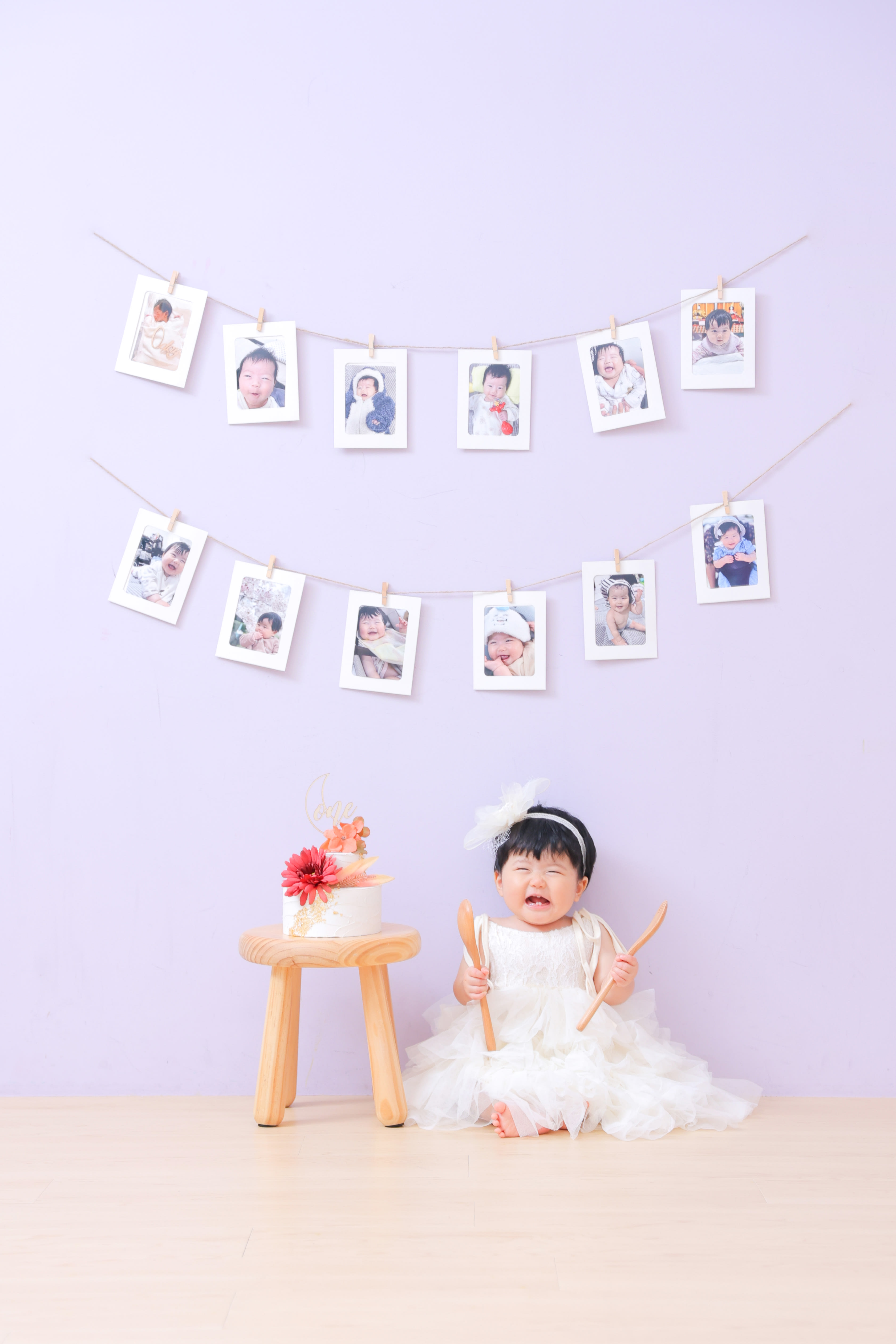 1歳女の子　1歳誕生日